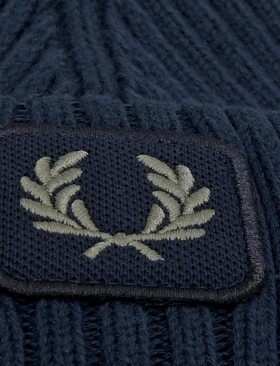 Fred Perry - COTTON RIBBED BEANIE - nach anlass kaufen - dark airforce - 2