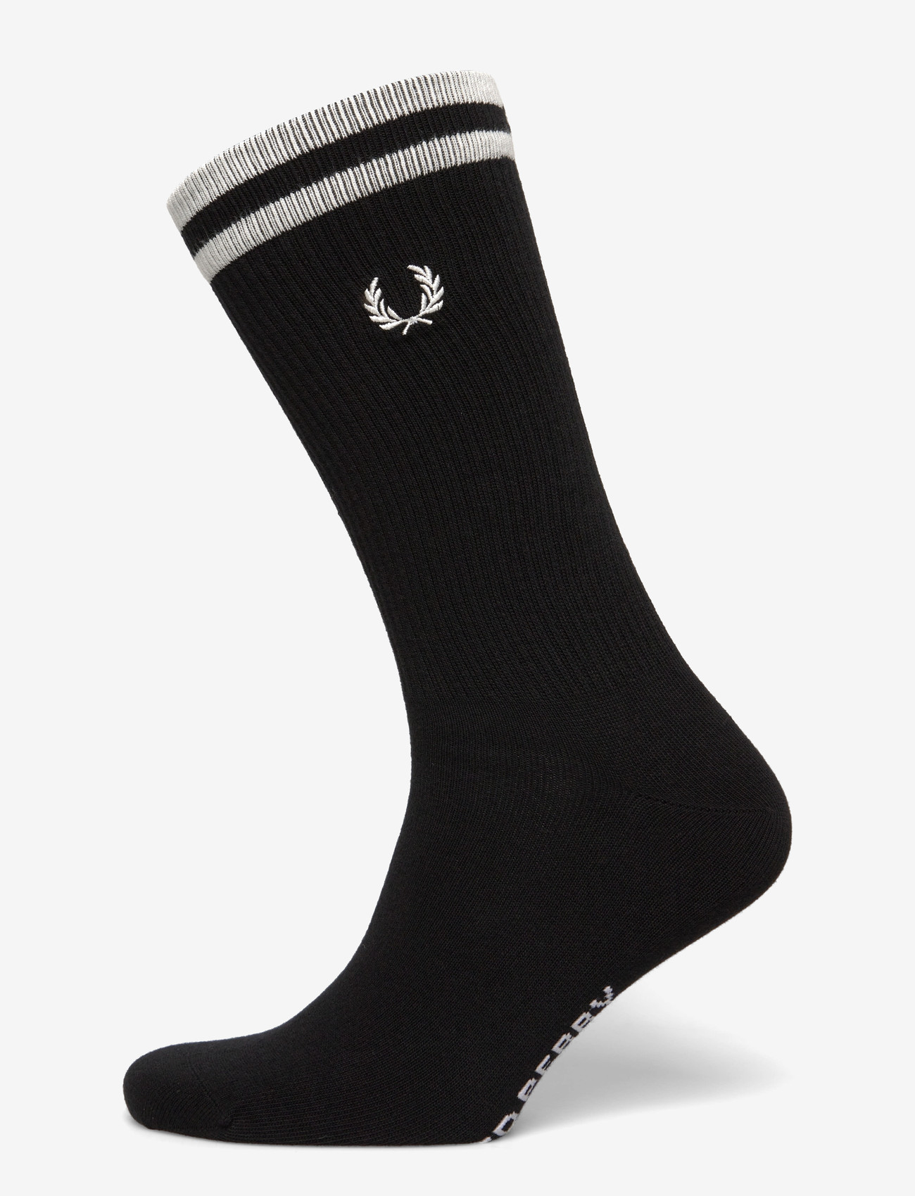 Fred Perry - TIPPED SPORTS SOCK - klassikalised sokid - black/snowwhite - 0