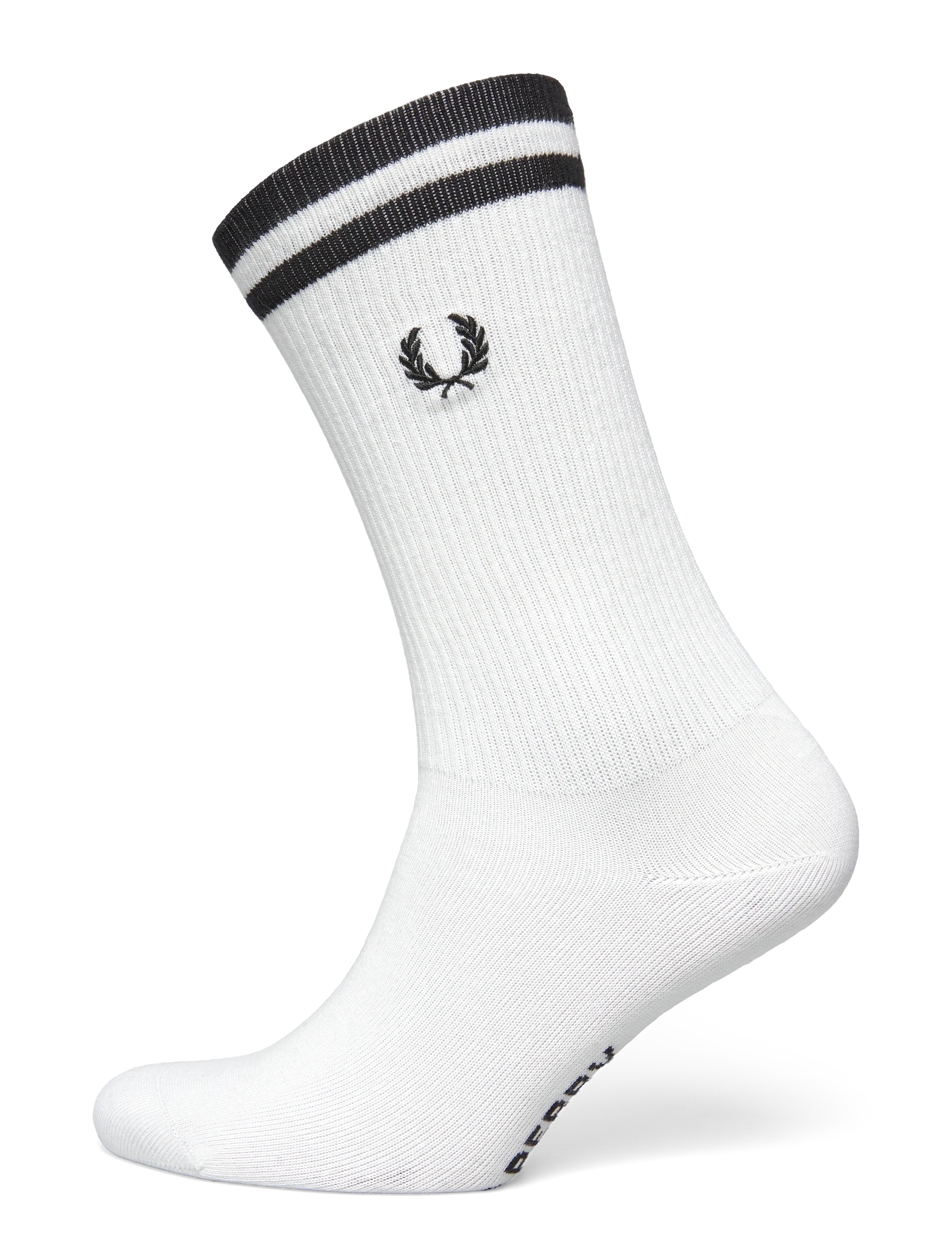 TIPPED SPORTS SOCK - SNOWWHITE/BLACK