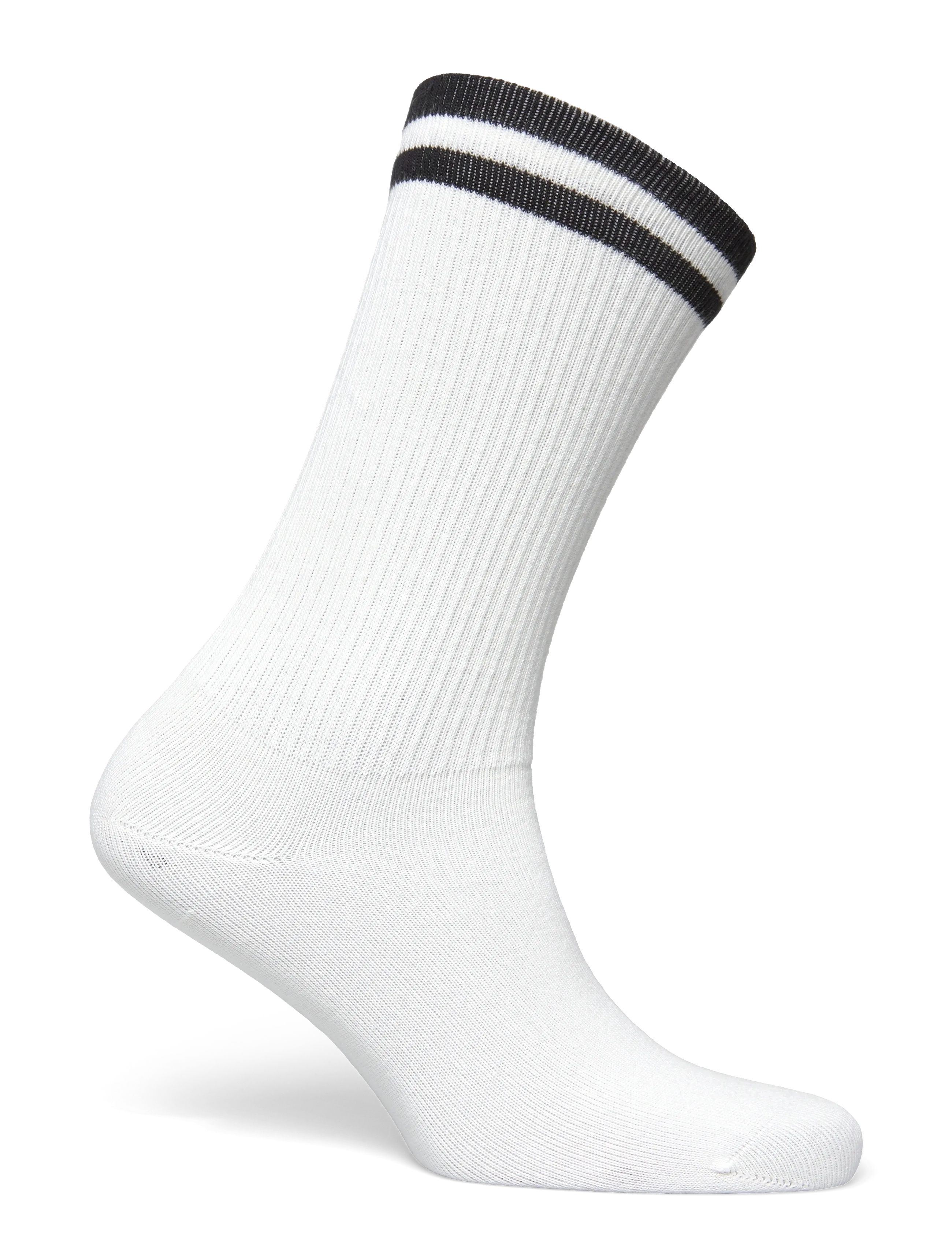 Fred Perry - TIPPED SPORTS SOCK - crew sokkar - snowwhite/black - 1