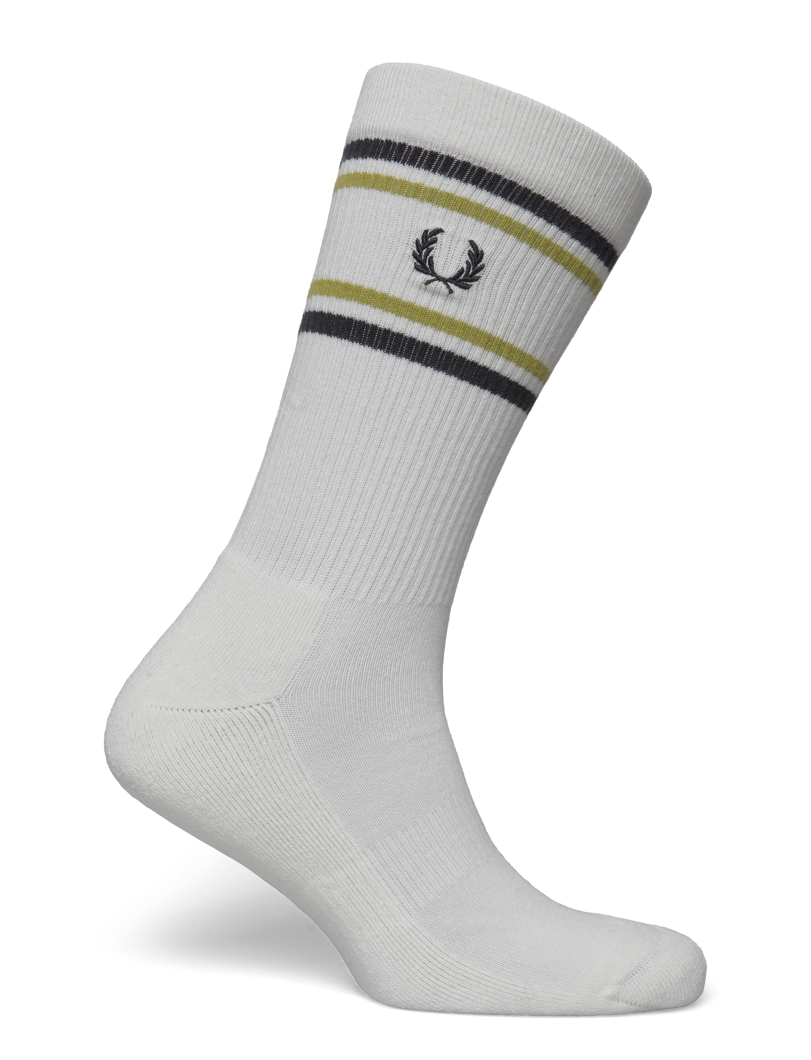 Fred Perry Ribbed Sports Sock, 37-39, Socks, Weiß - Regular Männerswear