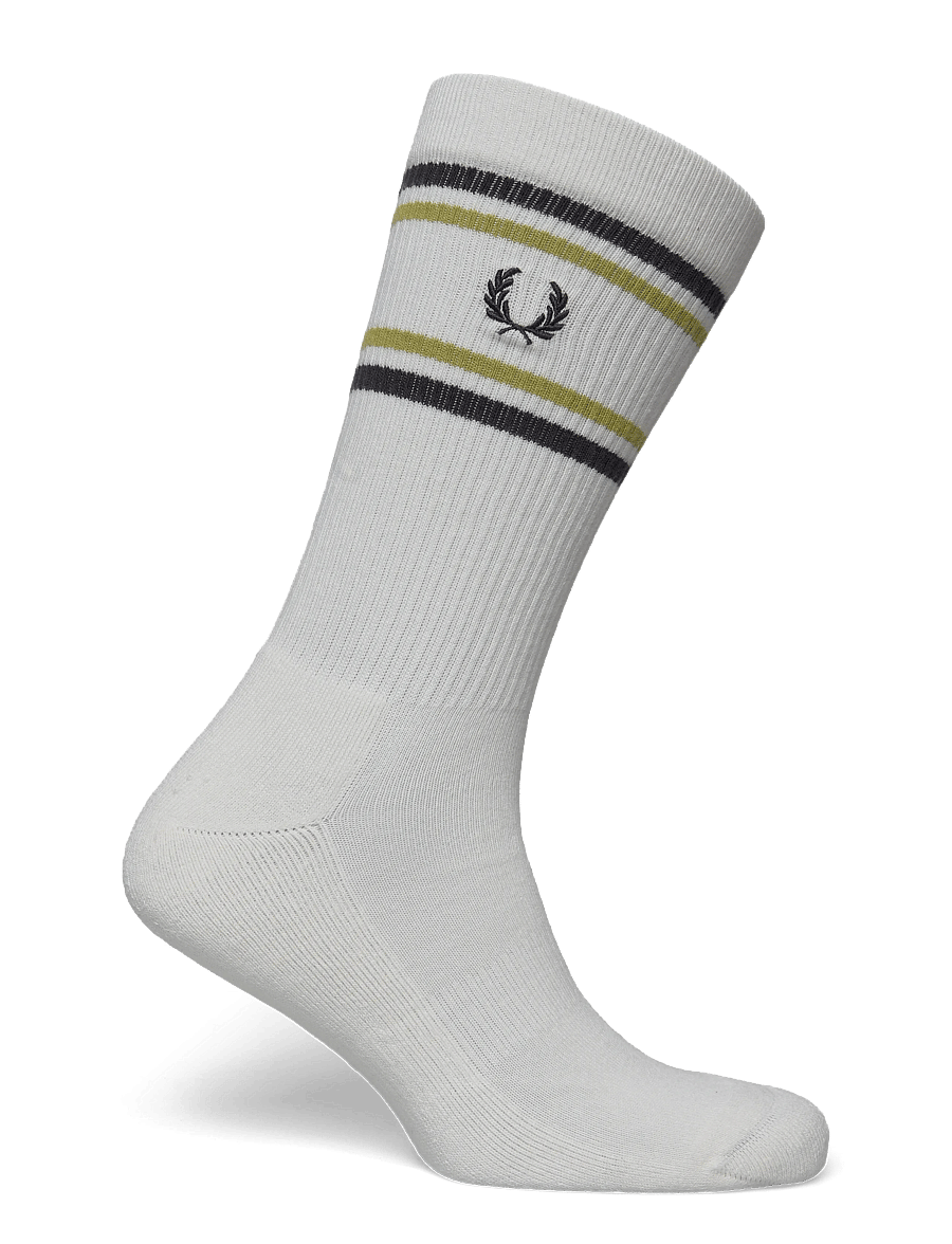 Fred Perry - RIBBED SPORTS SOCK - strümpfe - light ecru - 0