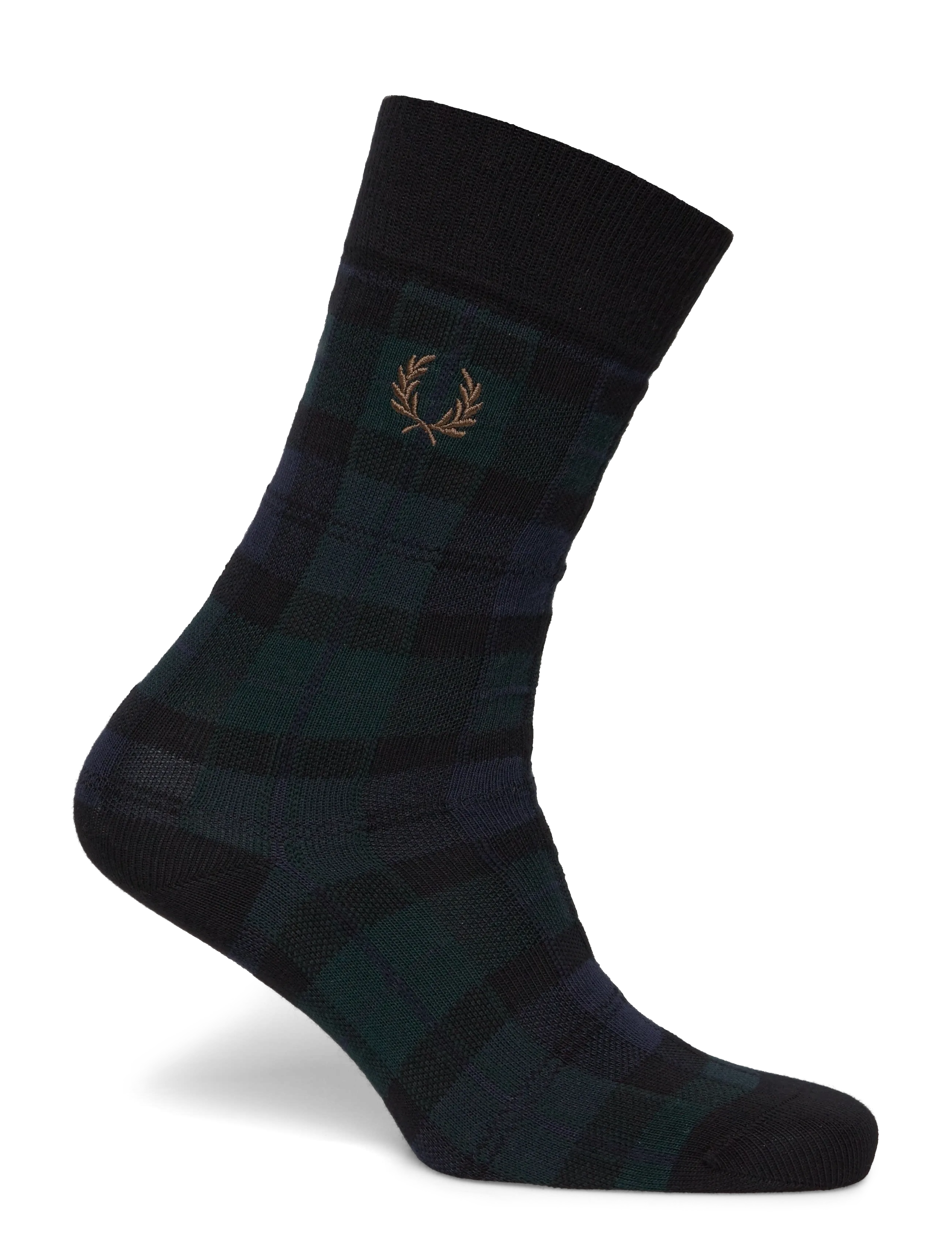 Fred Perry Tartan Sock, 37-39, Socks, Schwarz - Regular Männerswear