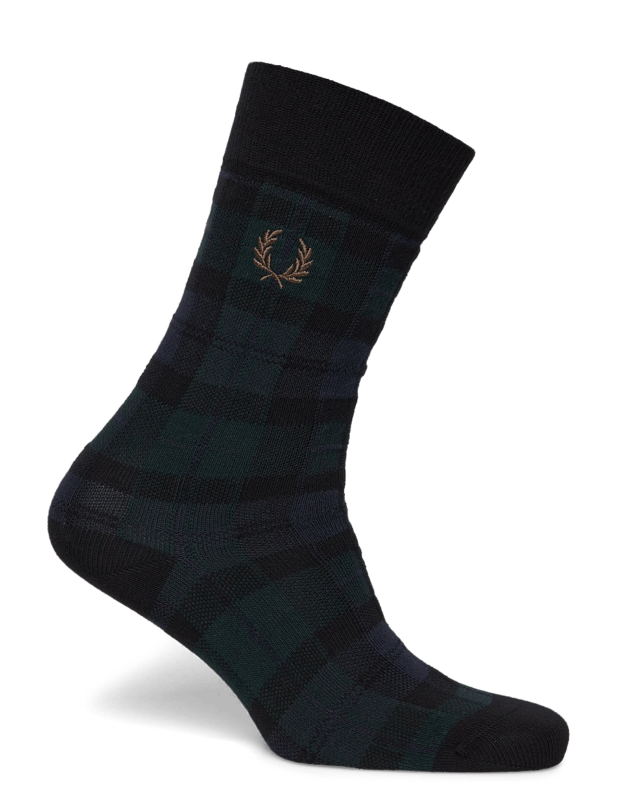 Fred Perry - TARTAN SOCK - sokker - blackwatch tarta - 0