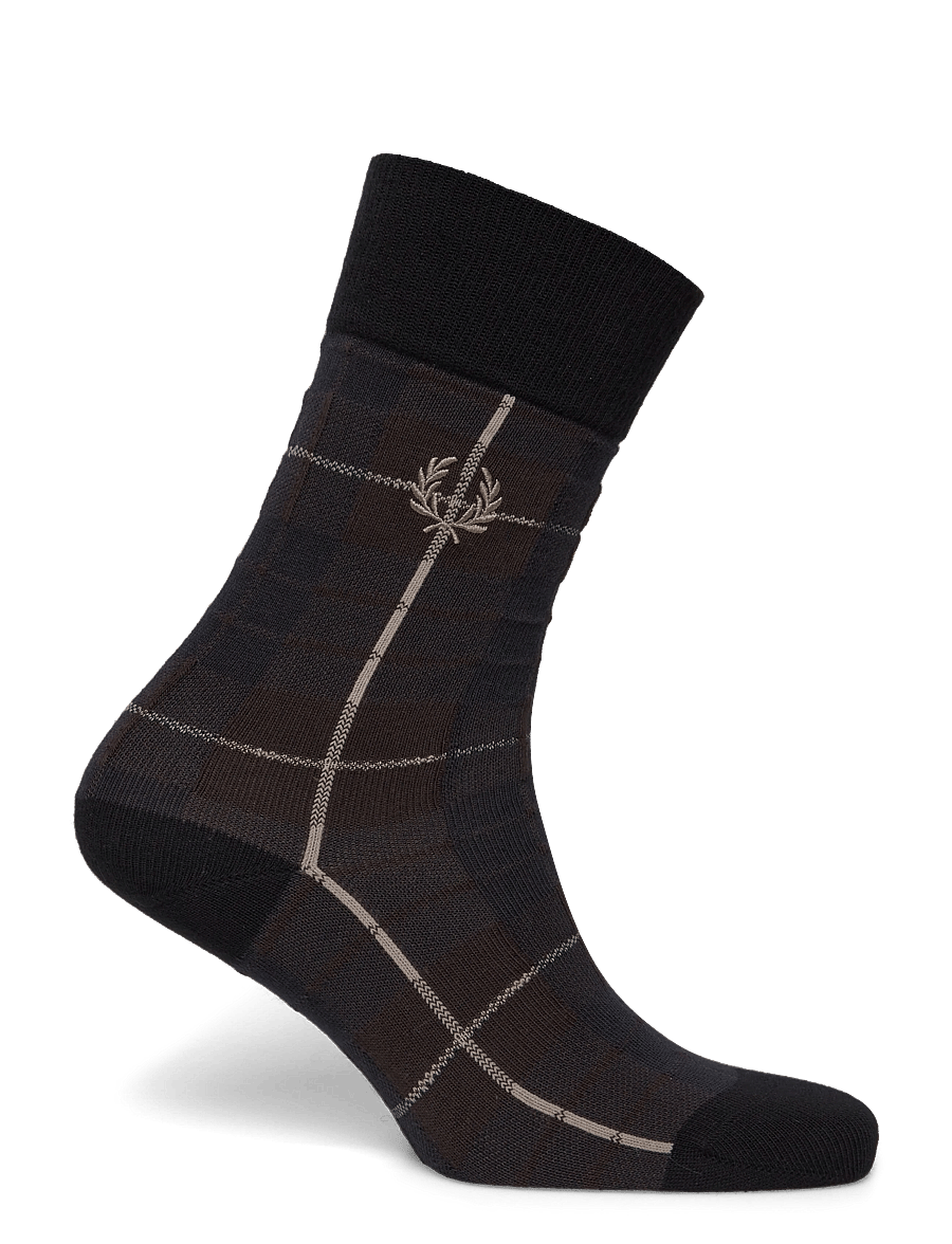 Fred Perry - TARTAN SOCK - klassikalised sokid - burnt tobacco - 0