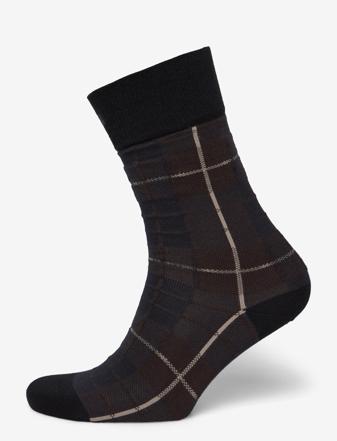 Fred Perry - TARTAN SOCK - sokker - burnt tobacco - 1