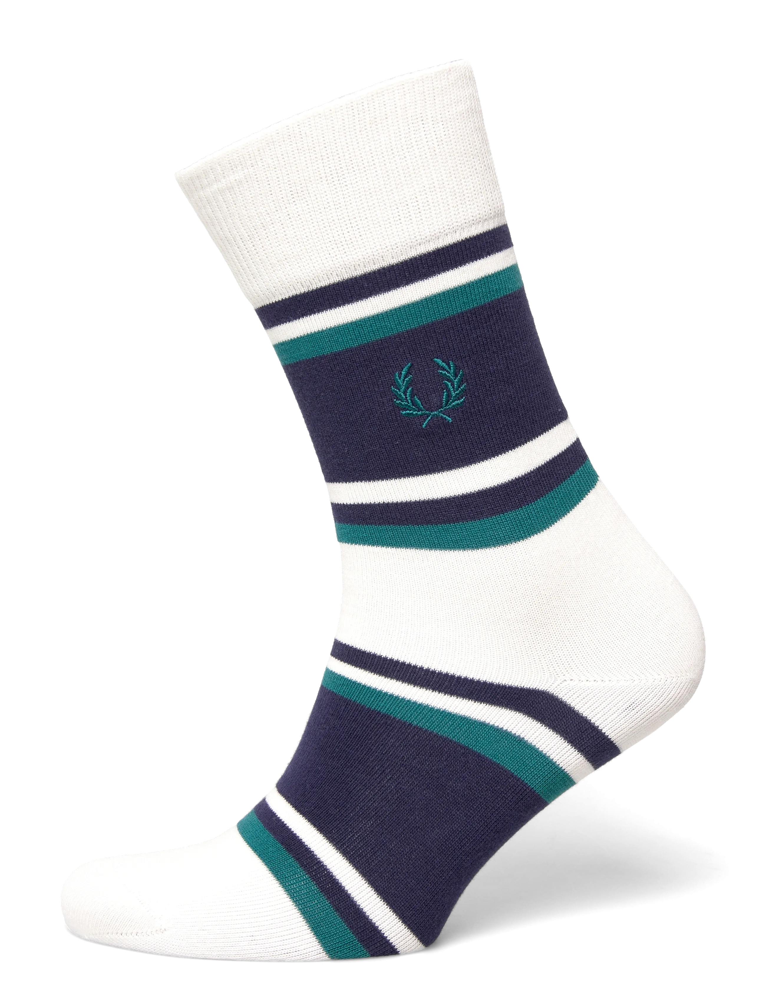 Fred Perry TENNIS STRIPES SOCK - Underkläder - SNOW WHITE / white