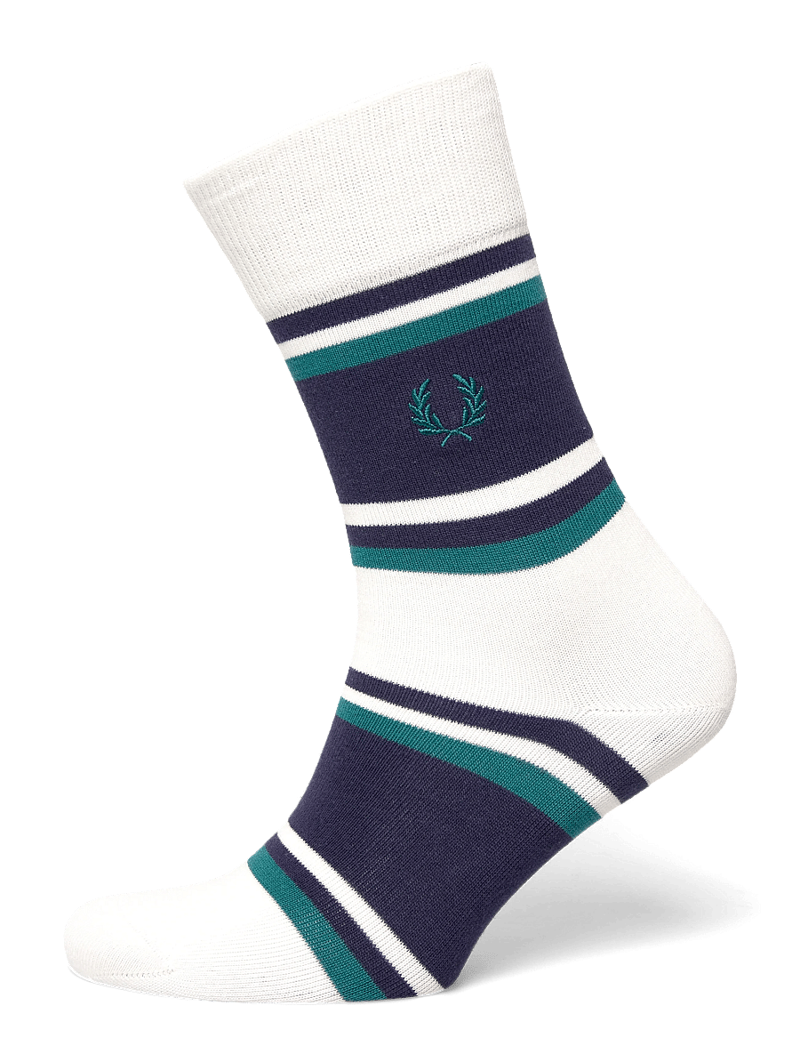 Fred Perry - TENNIS STRIPES SOCK - sport socks - snow white - 0