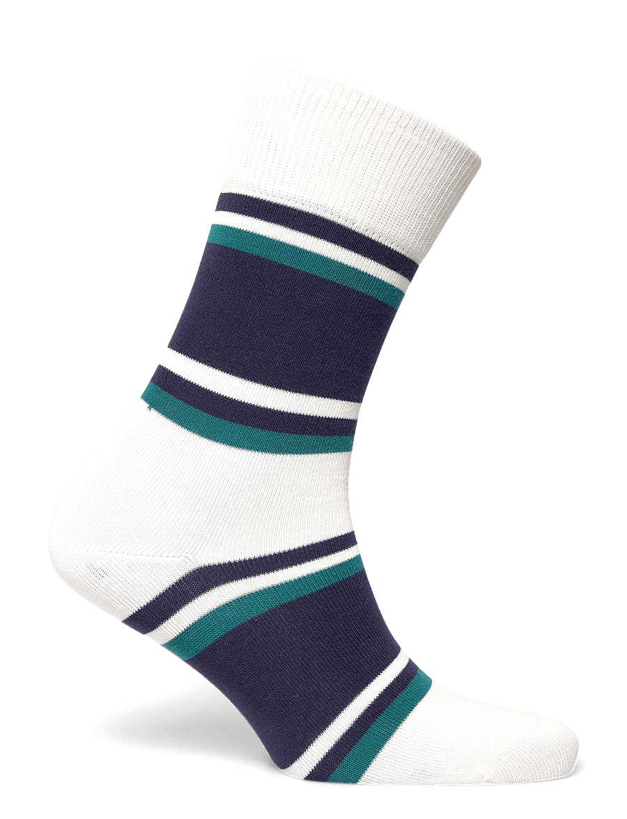 Fred Perry - TENNIS STRIPES SOCK - sport socks - snow white - 1
