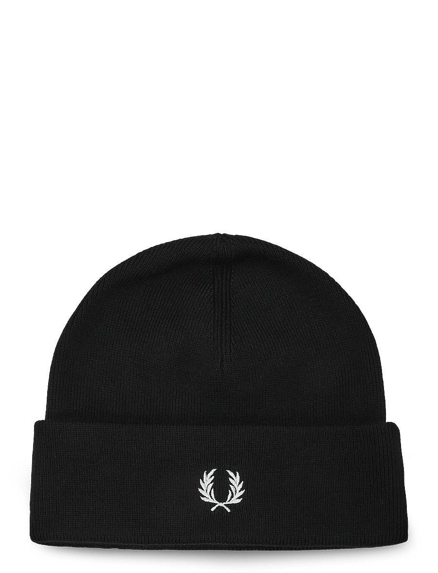 Fred Perry - CLASSIC MERINO WOOL BEANIE - shop by occasion - black/snowwhite - 0