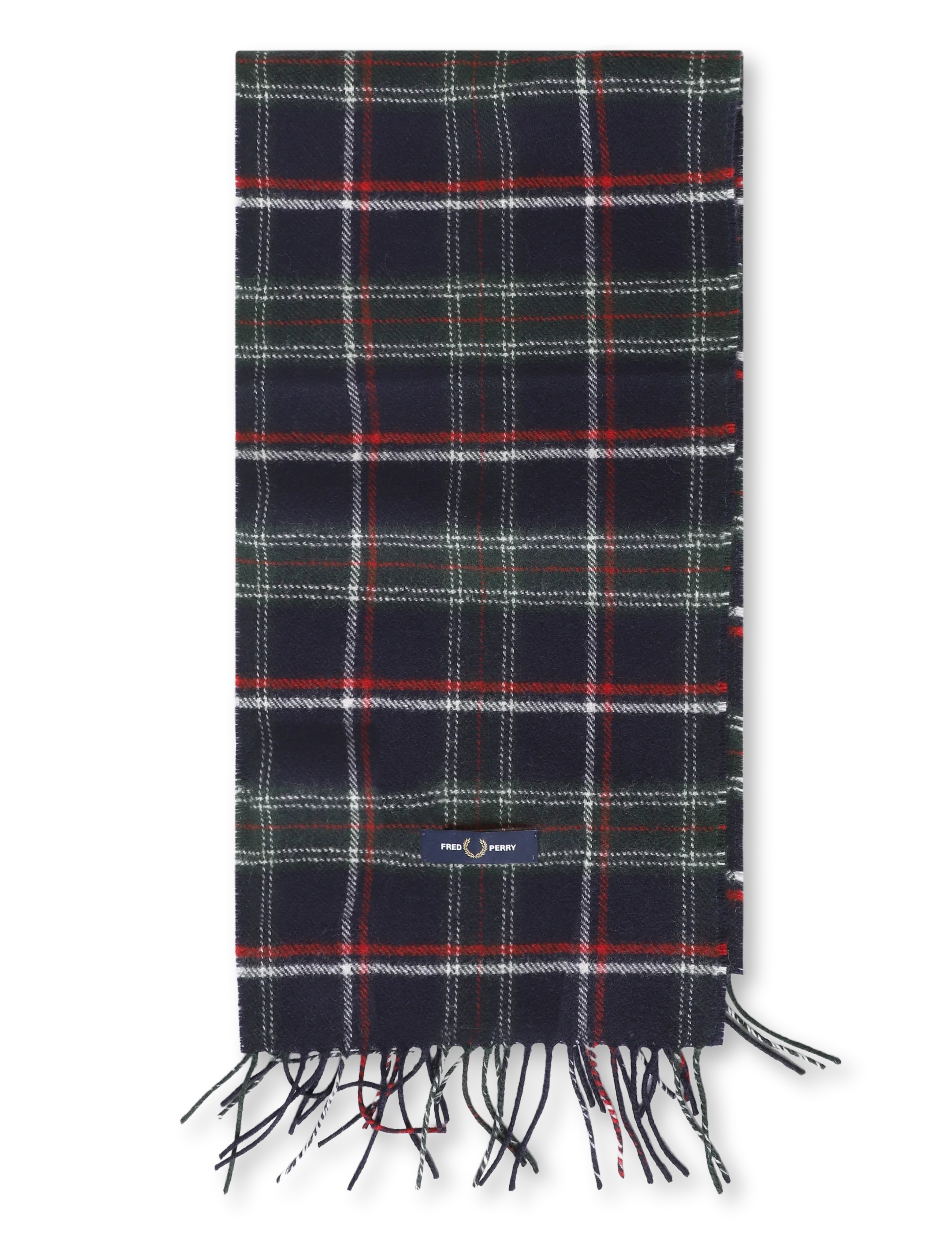 Fred Perry - LAMBSWOOL SCARF - halstørklæder - fredperry tartan - 1