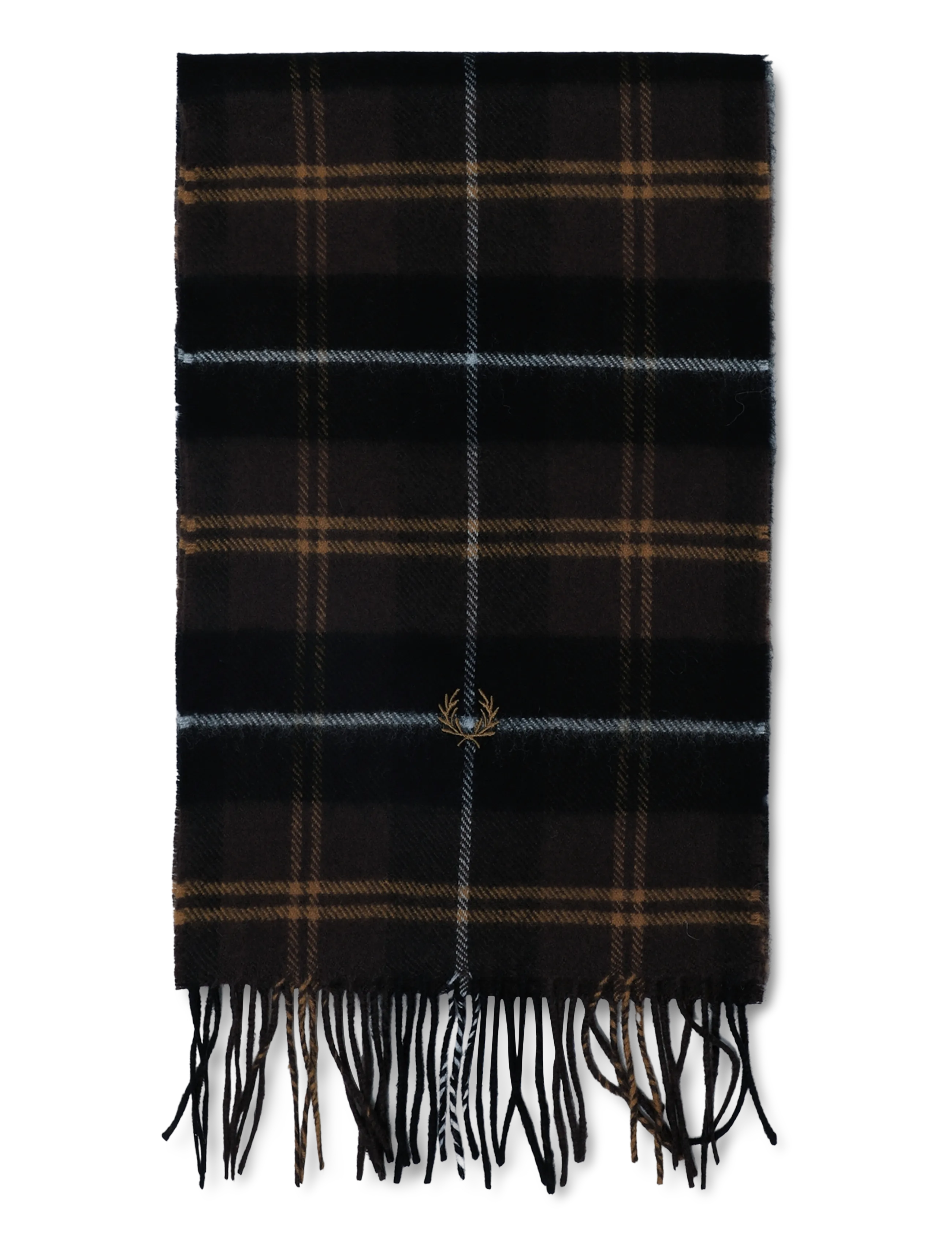 Fred Perry - LAMBSWOOL SCARF - rich brown - 1