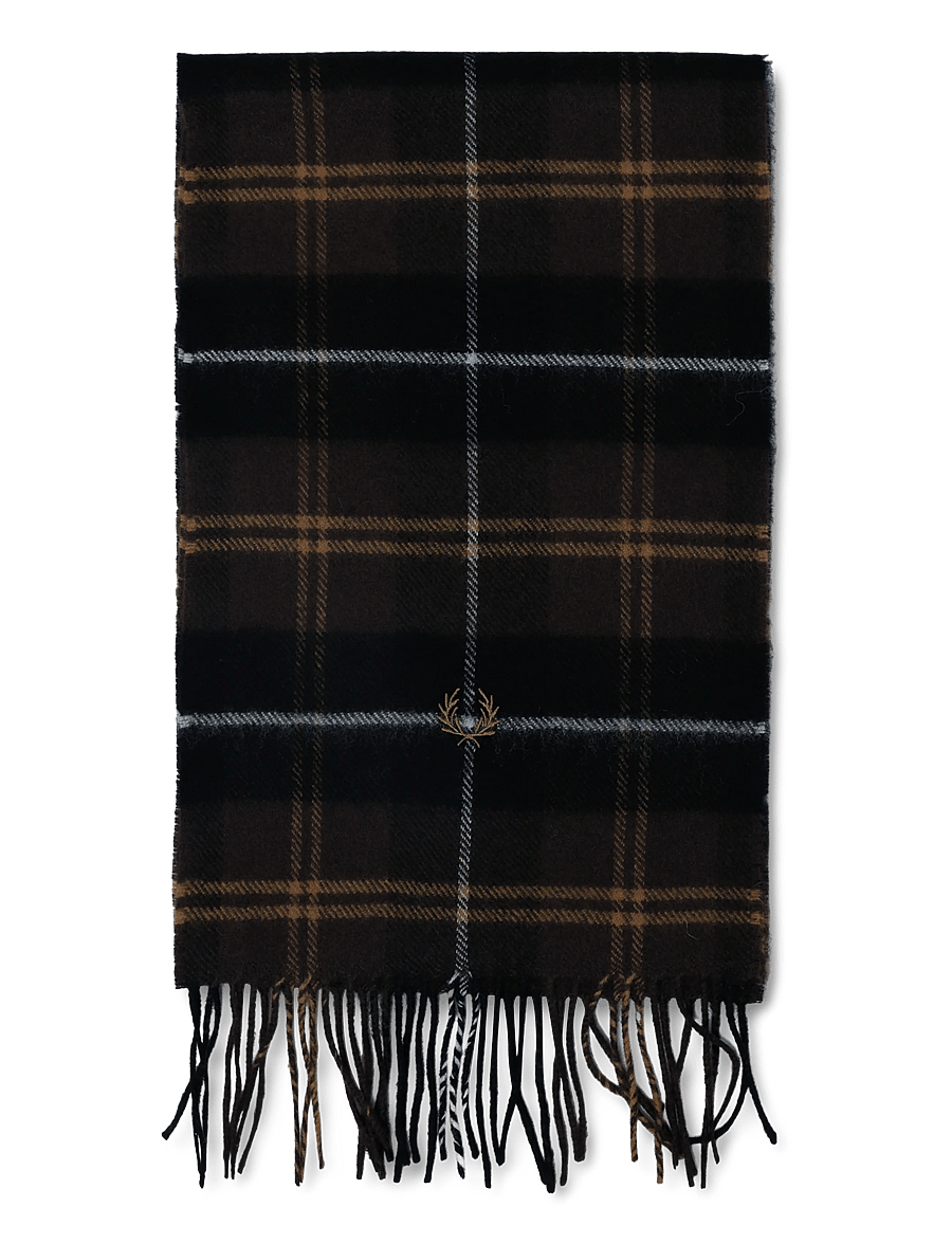 Fred Perry - LAMBSWOOL SCARF - winterschals - rich brown - 1