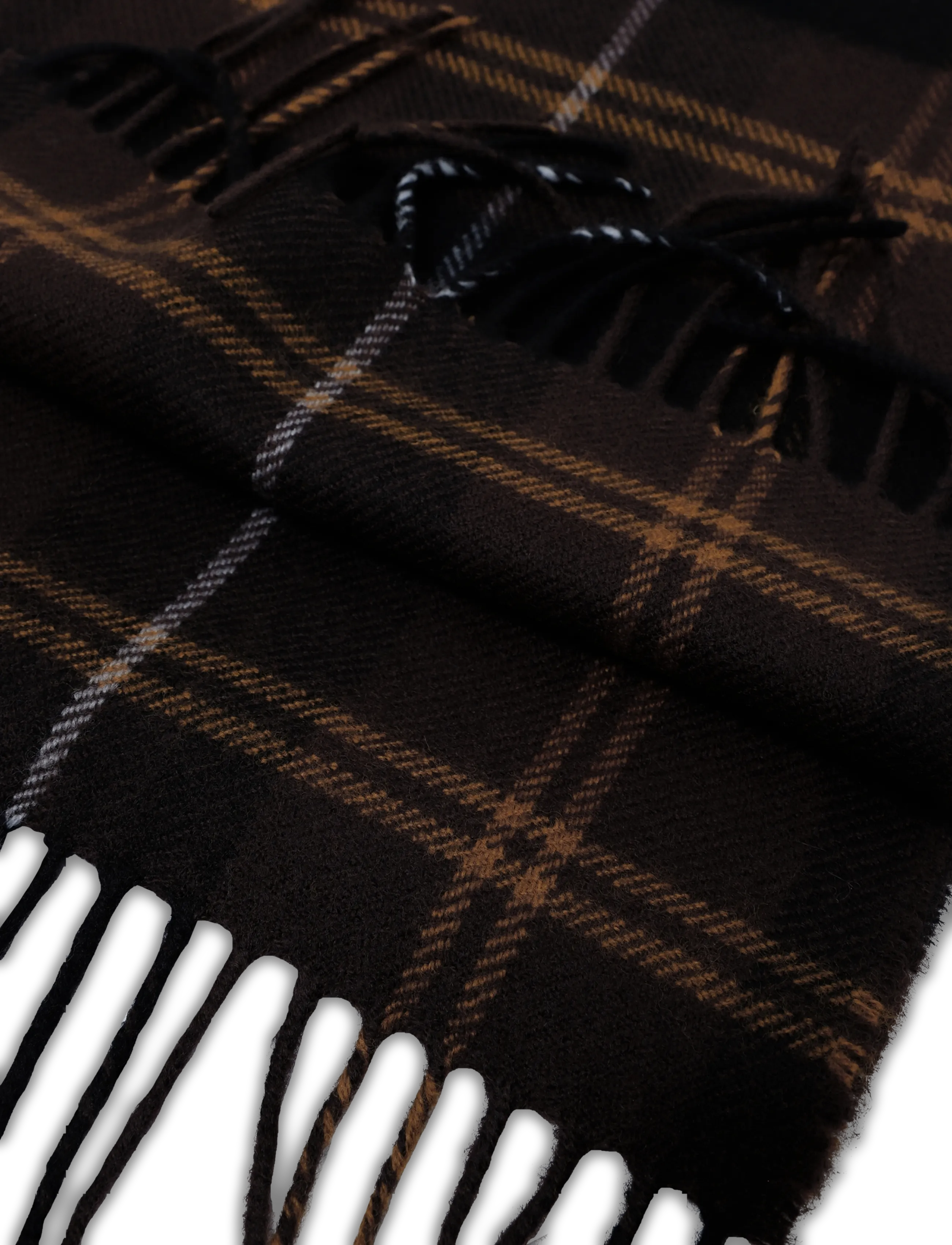 Fred Perry - LAMBSWOOL SCARF - rich brown - 2