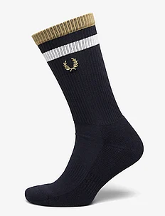 BOLD TIPPED TOWELLING SOCK, Fred Perry