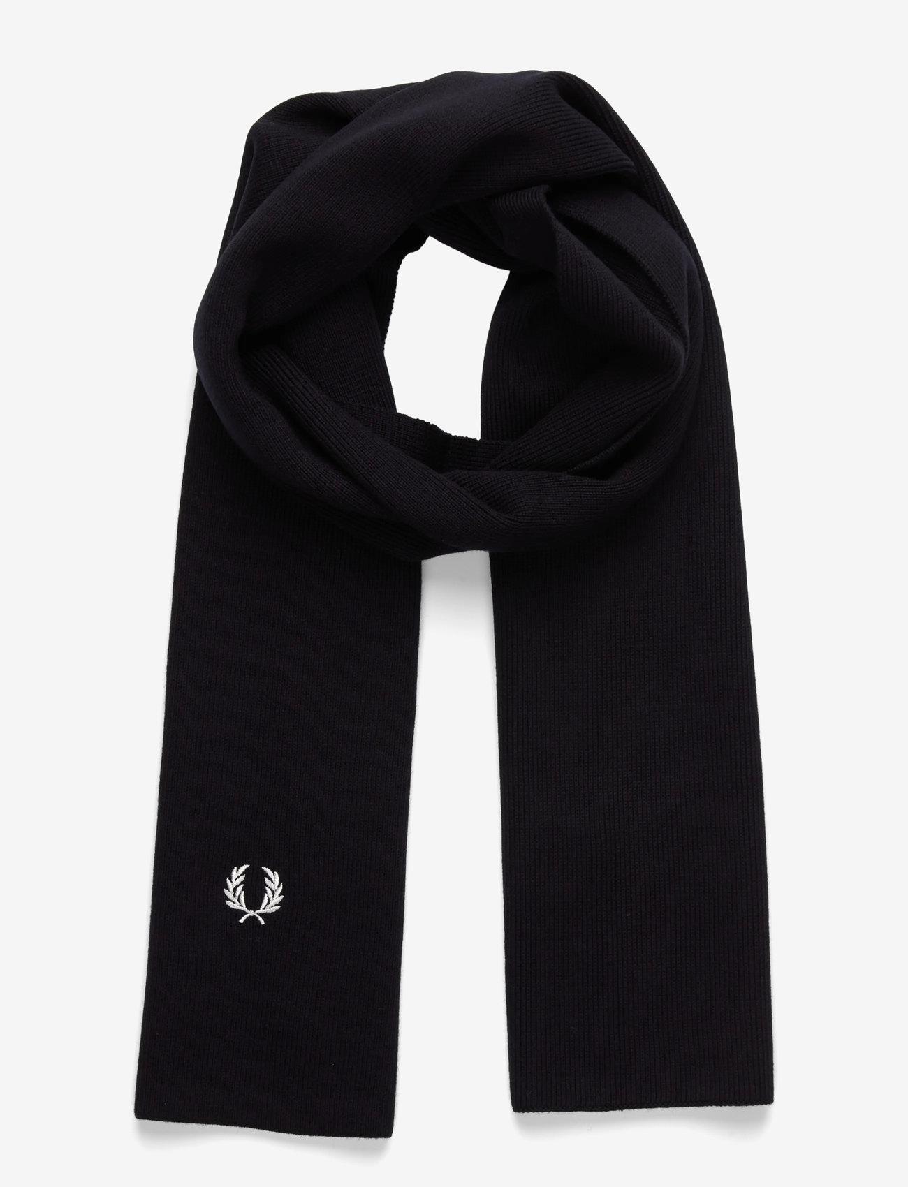 Fred Perry - CLASSIC MERINO WOOL SCARF - winter scarves - navy/ snow white - 0