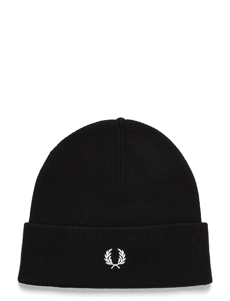 Fred Perry - CLASSIC BEANIE - mössor & kepsar - black/snowwhite - 0