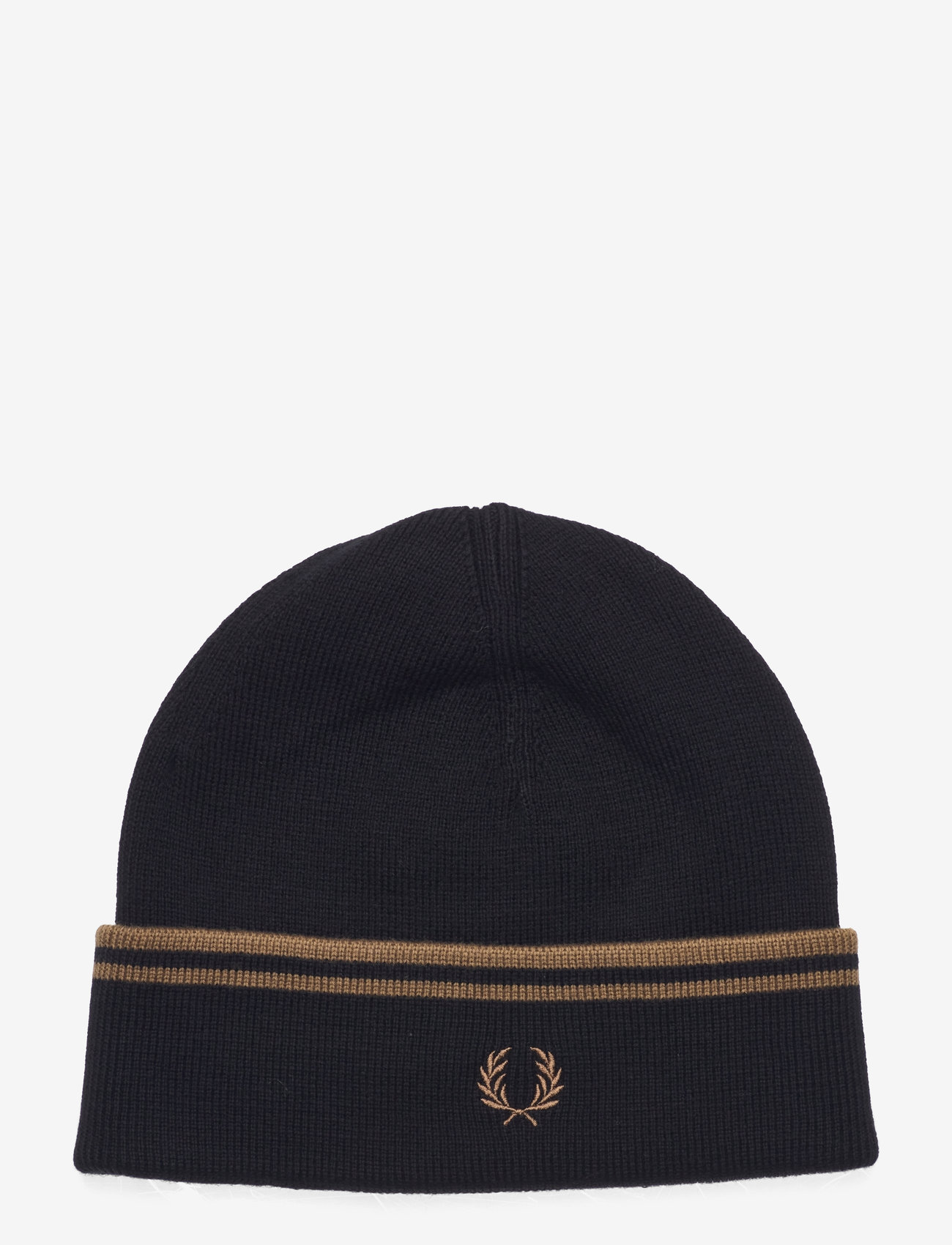 Fred Perry - T/T MERINO WOOL BEANIE - black/shadedston - 0