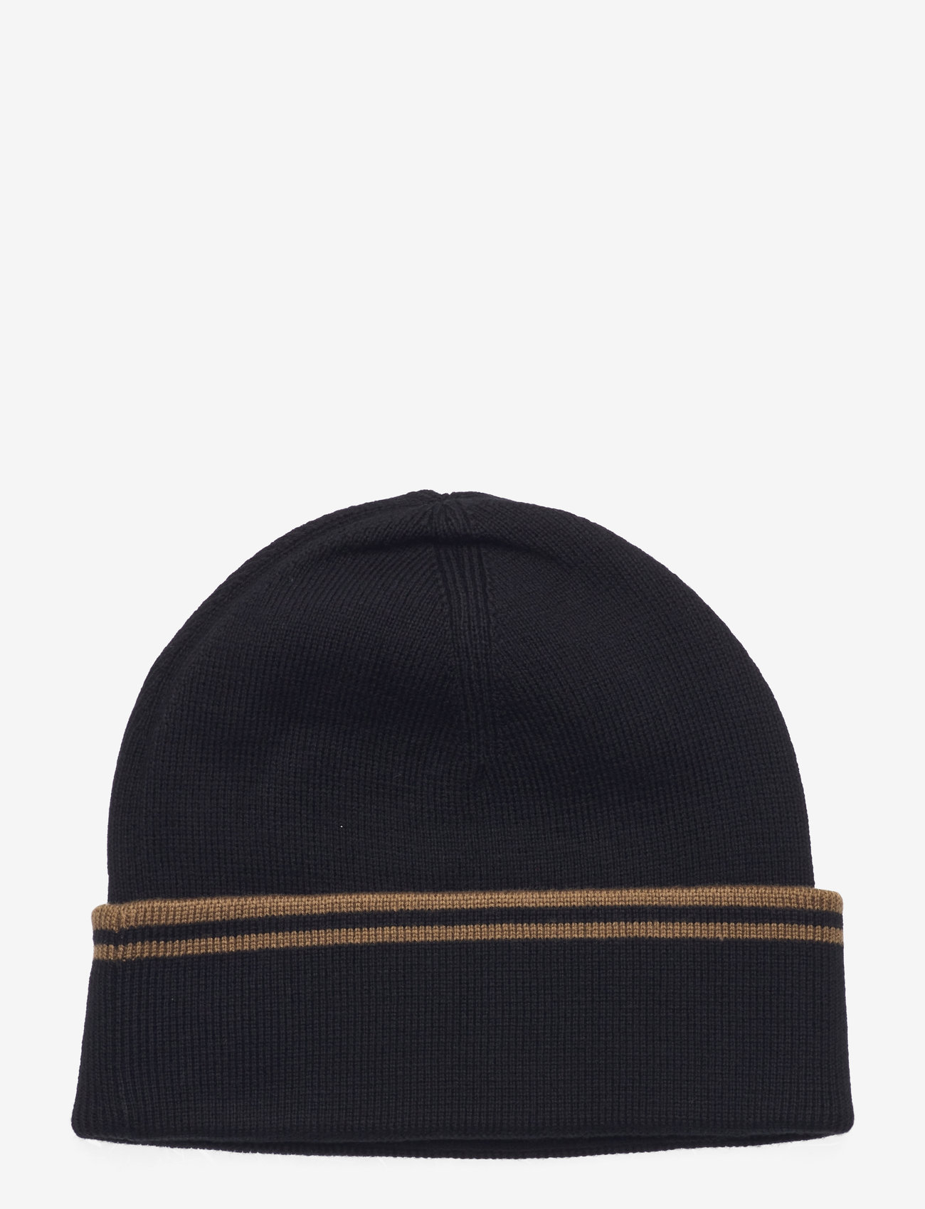 Fred Perry - T/T MERINO WOOL BEANIE - black/shadedston - 1