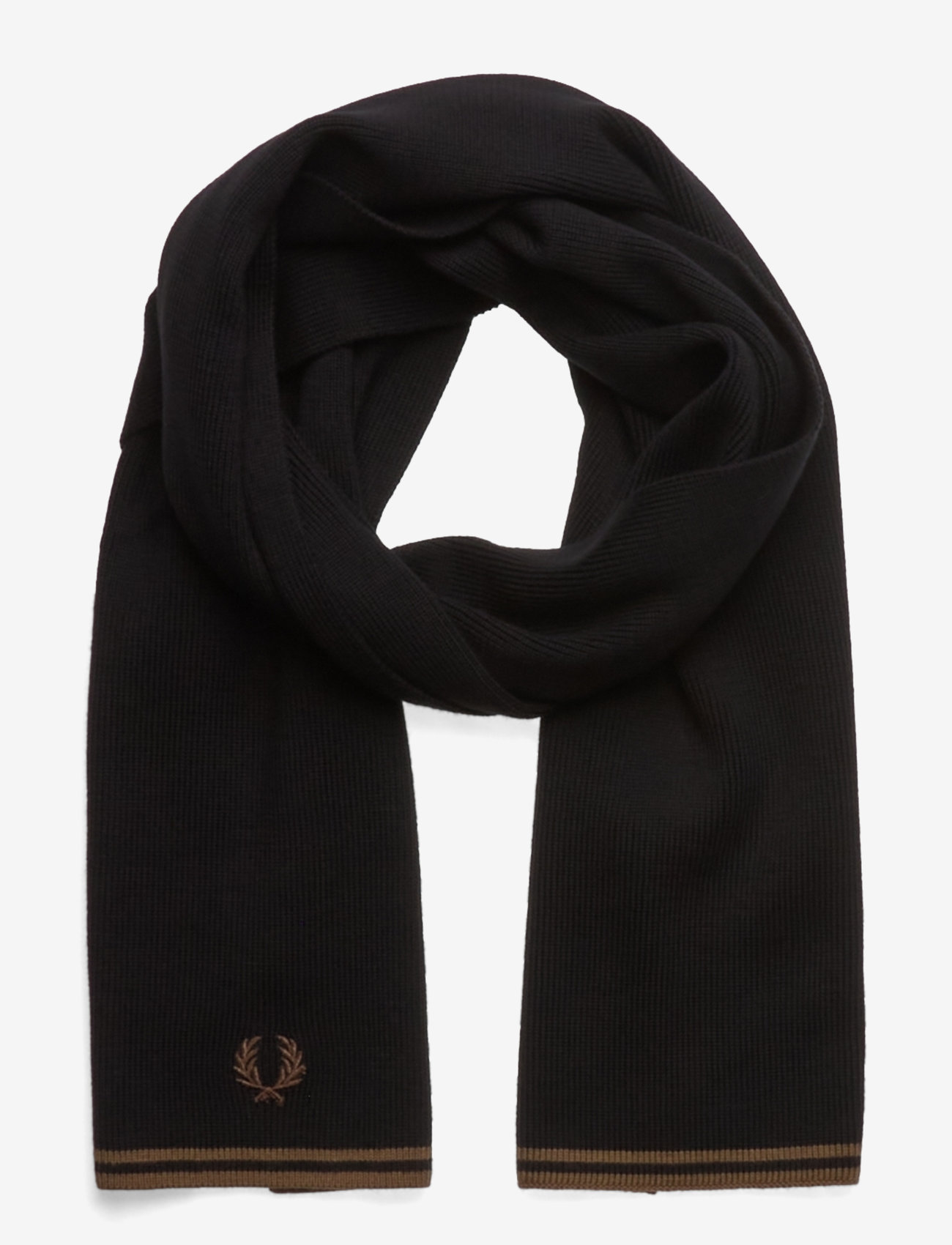 Fred Perry - TT MERINO WOOL SCARF - winterschals - black/shadedston - 0
