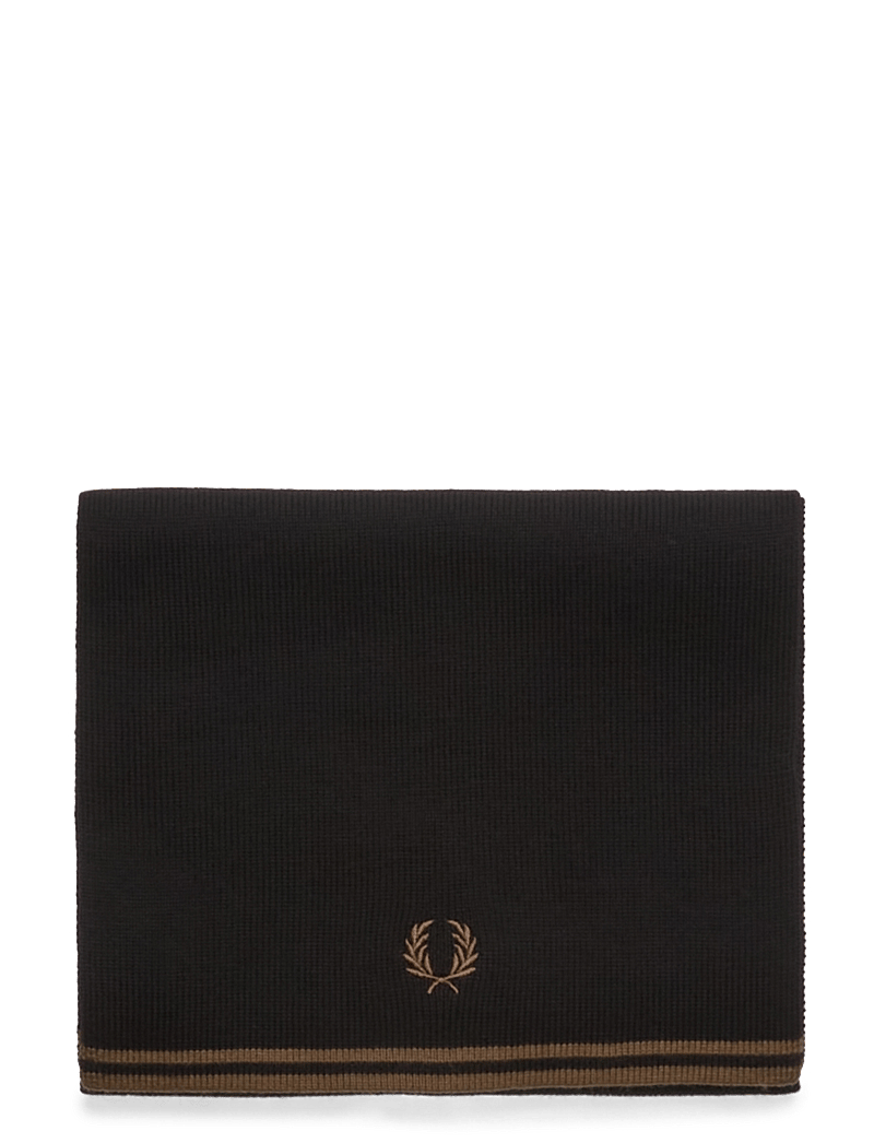 Fred Perry - TT MERINO WOOL SCARF - winterschals - black/shadedston - 1