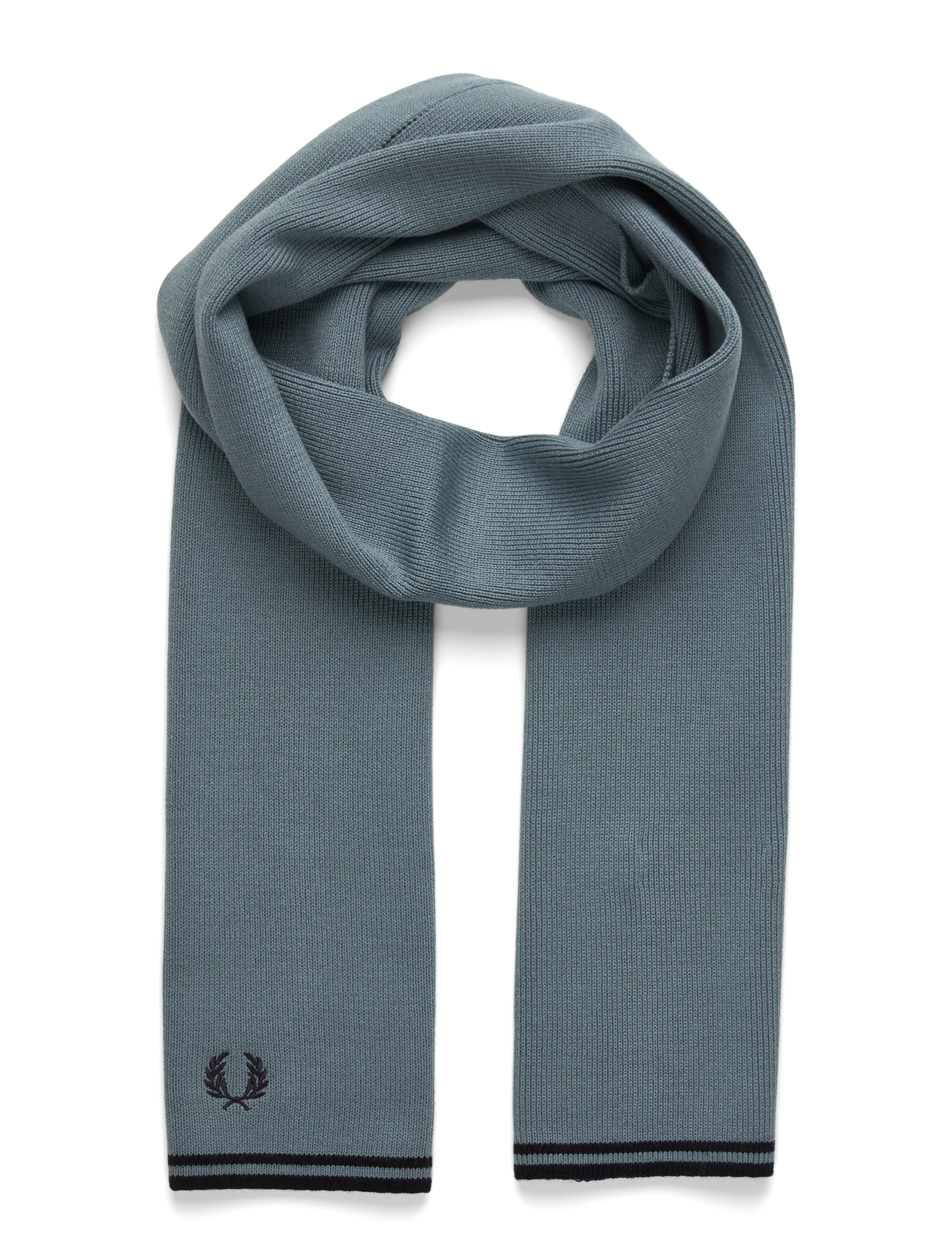 TT MERINO WOOL SCARF - STOCKPORTBLU/NVY