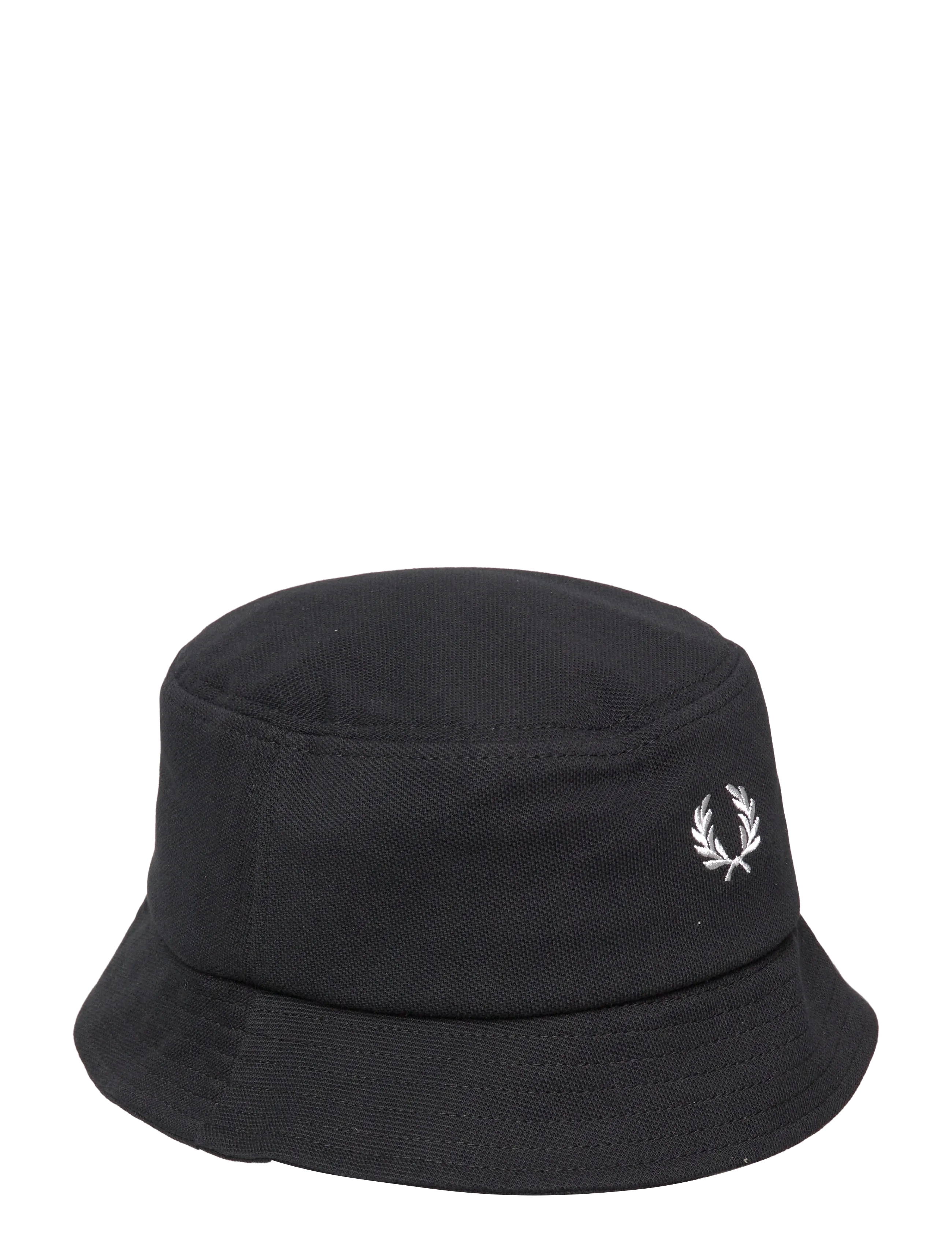 Fred Perry PIQUE BUCKET HAT - Osta olukorra järgi - BLACK/SNOWWHITE / black