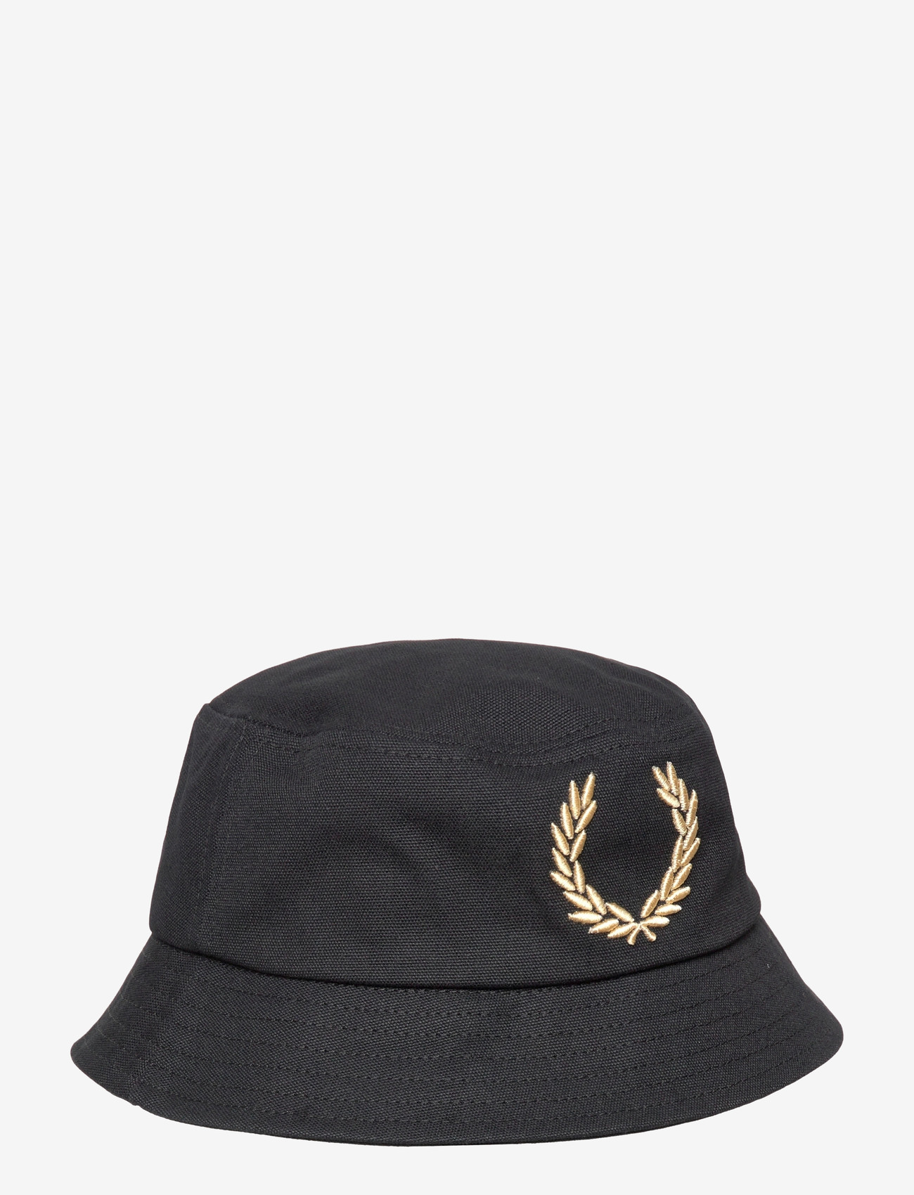 Fred Perry - BOLD BRANDING CANVAS BUCKETHAT - bucket hats - black/champagne - 0
