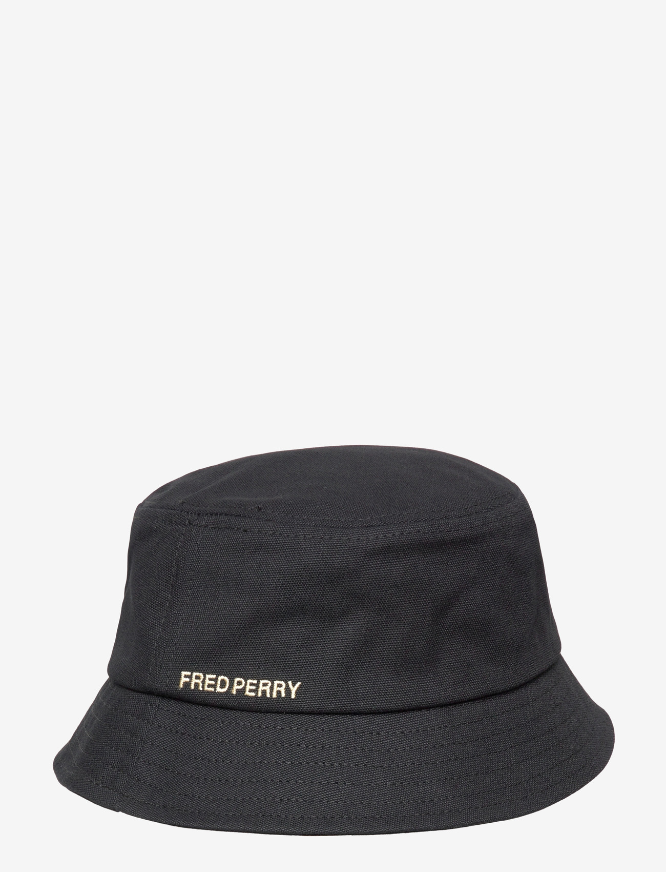 Fred Perry - BOLD BRANDING CANVAS BUCKETHAT - bucket hats - black/champagne - 1