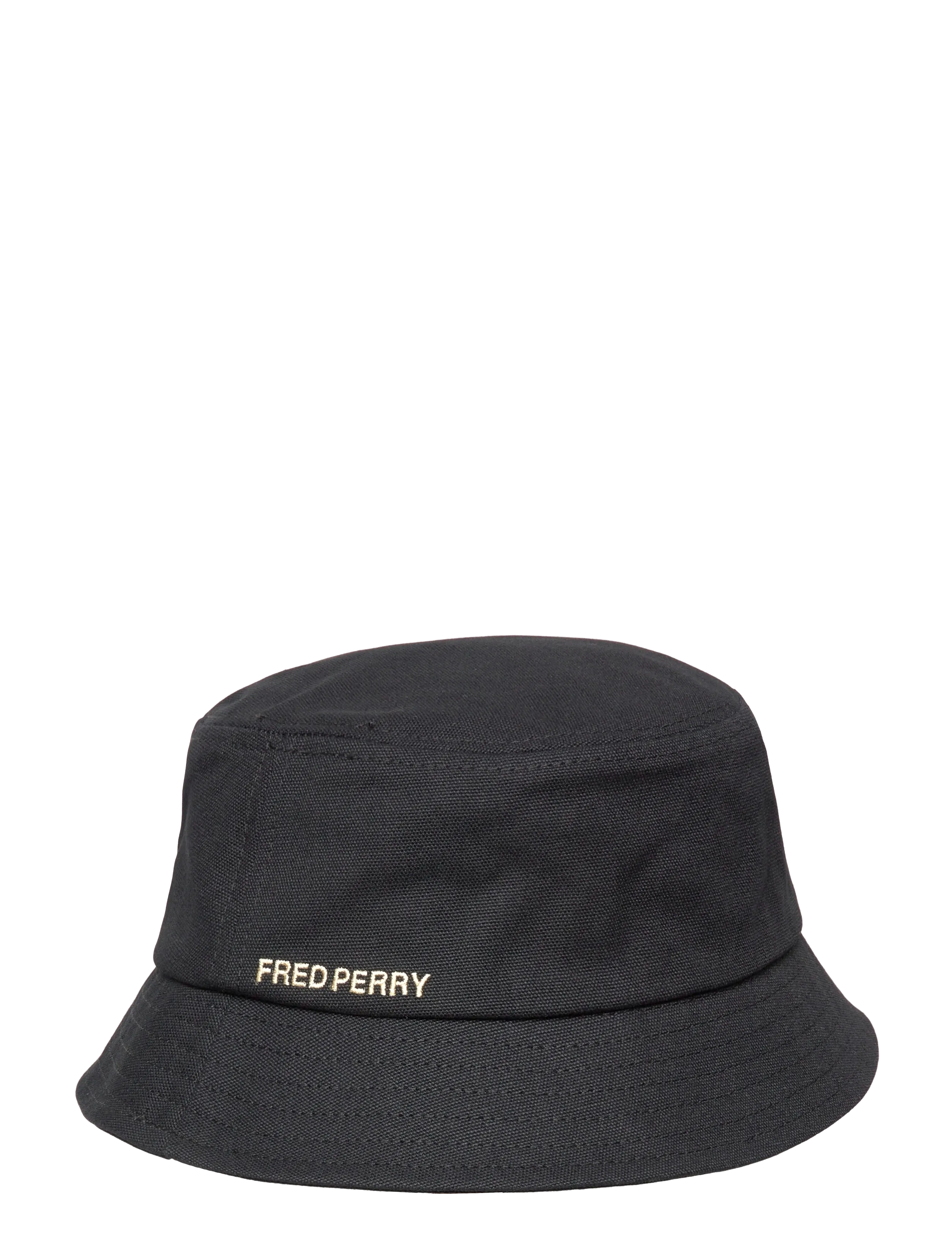 Fred Perry - BOLD BRANDING CANVAS BUCKETHAT - bucket hats - black/champagne - 1