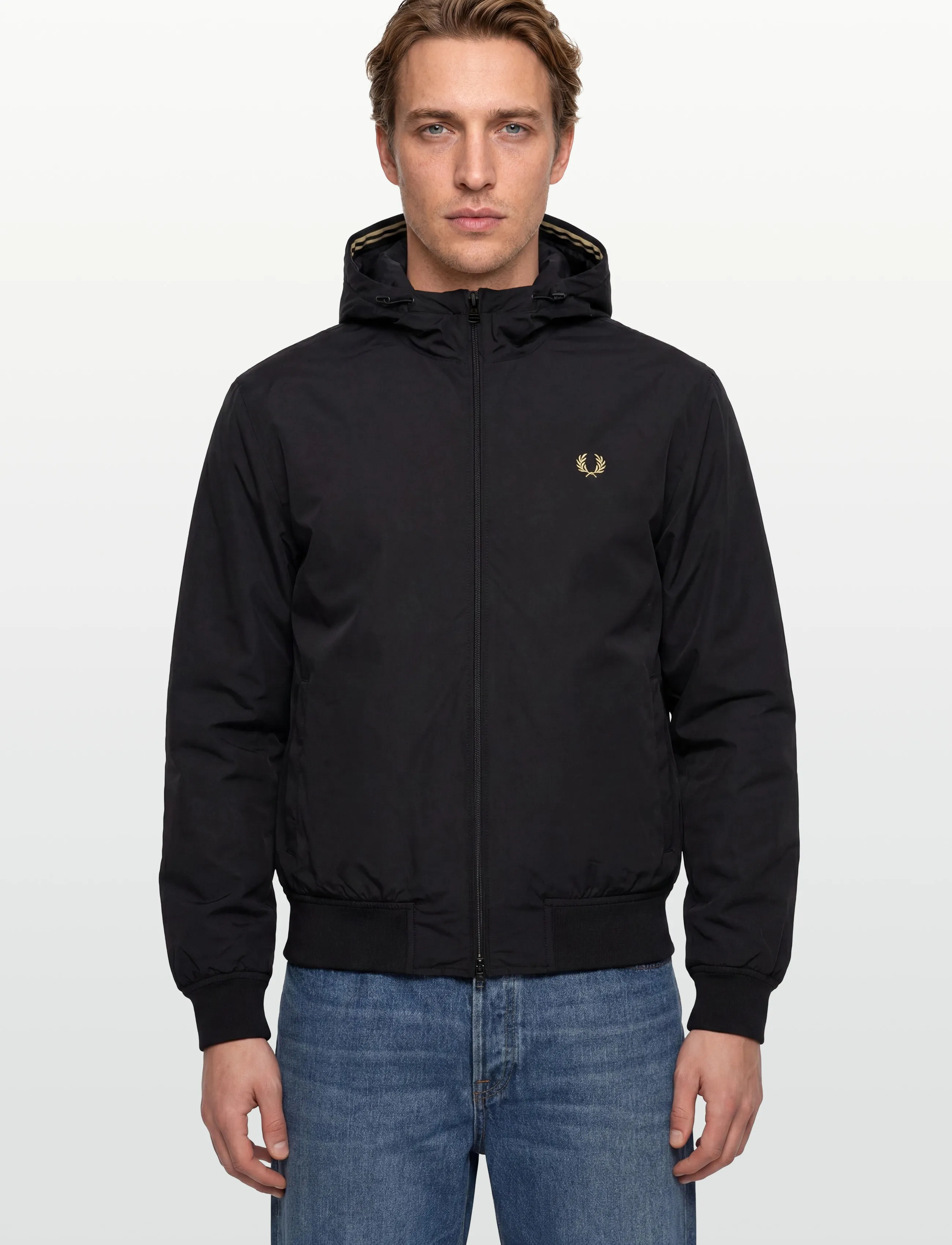 Fred Perry - HOODED BRENTHAM JACKET - dunjackor - black - 3