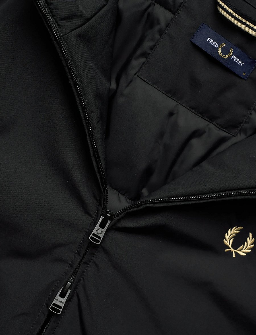 Fred Perry - HOODED BRENTHAM JACKET - dunjackor - black - 5
