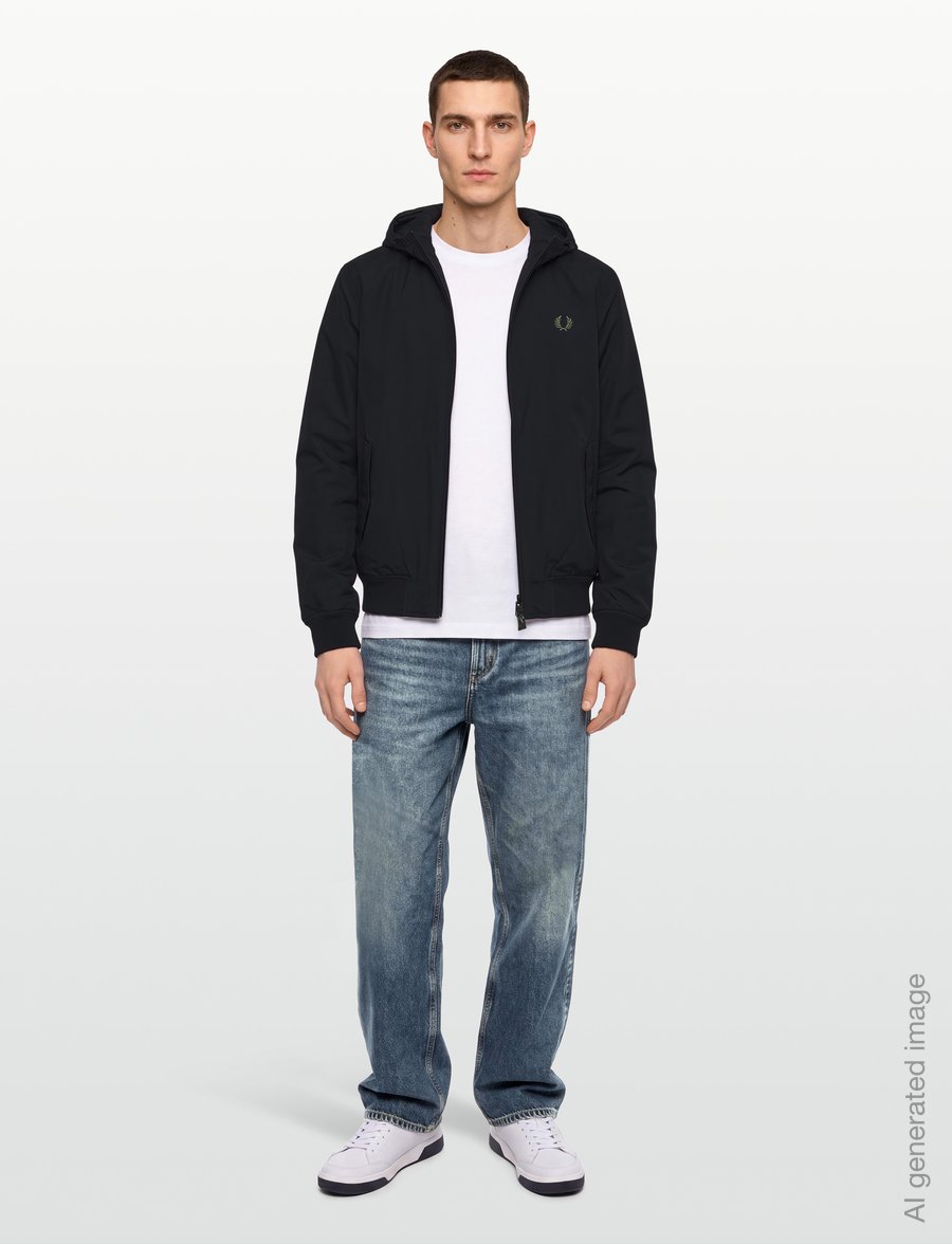 Fred Perry - HOODED BRENTHAM JACKET - winterjacken - black - 0