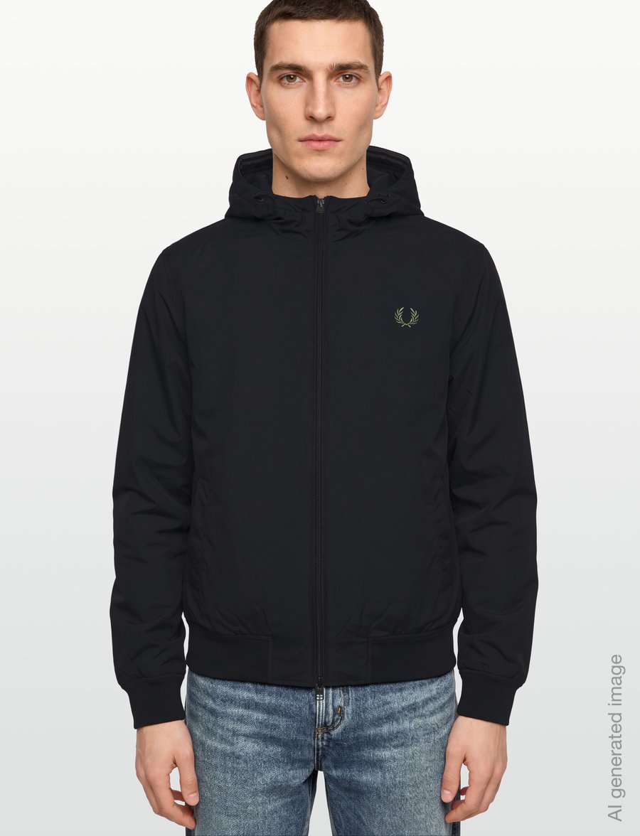 Fred Perry - HOODED BRENTHAM JACKET - winterjacken - black - 3
