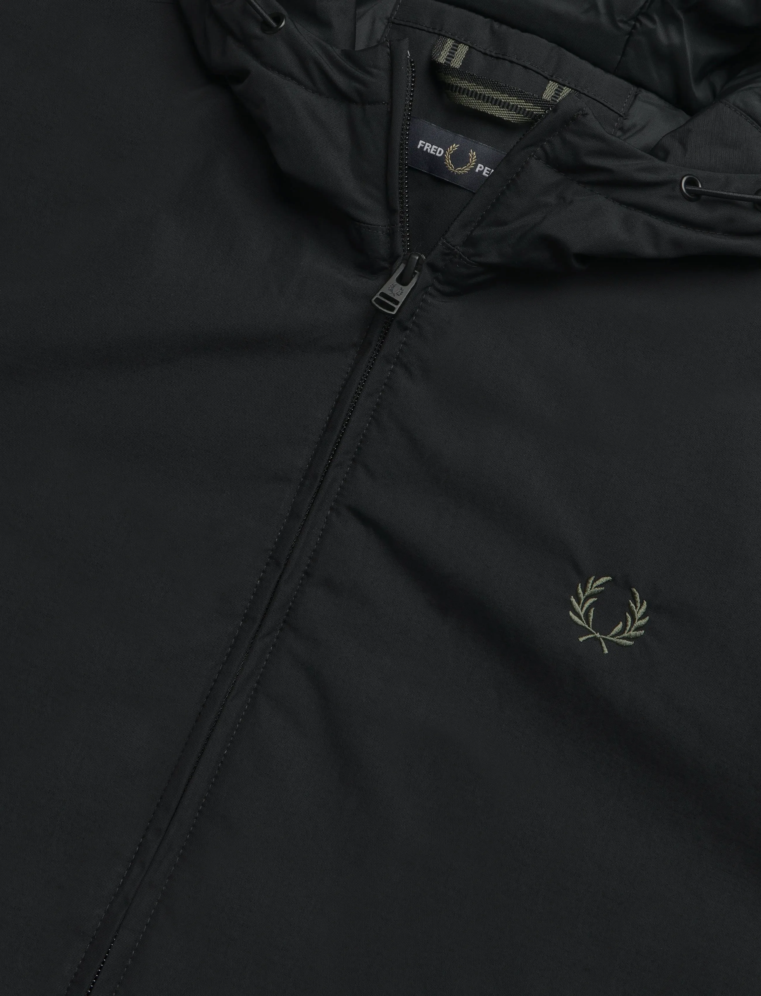 Fred Perry - HOODED BRENTHAM JACKET - sulejoped - black - 2