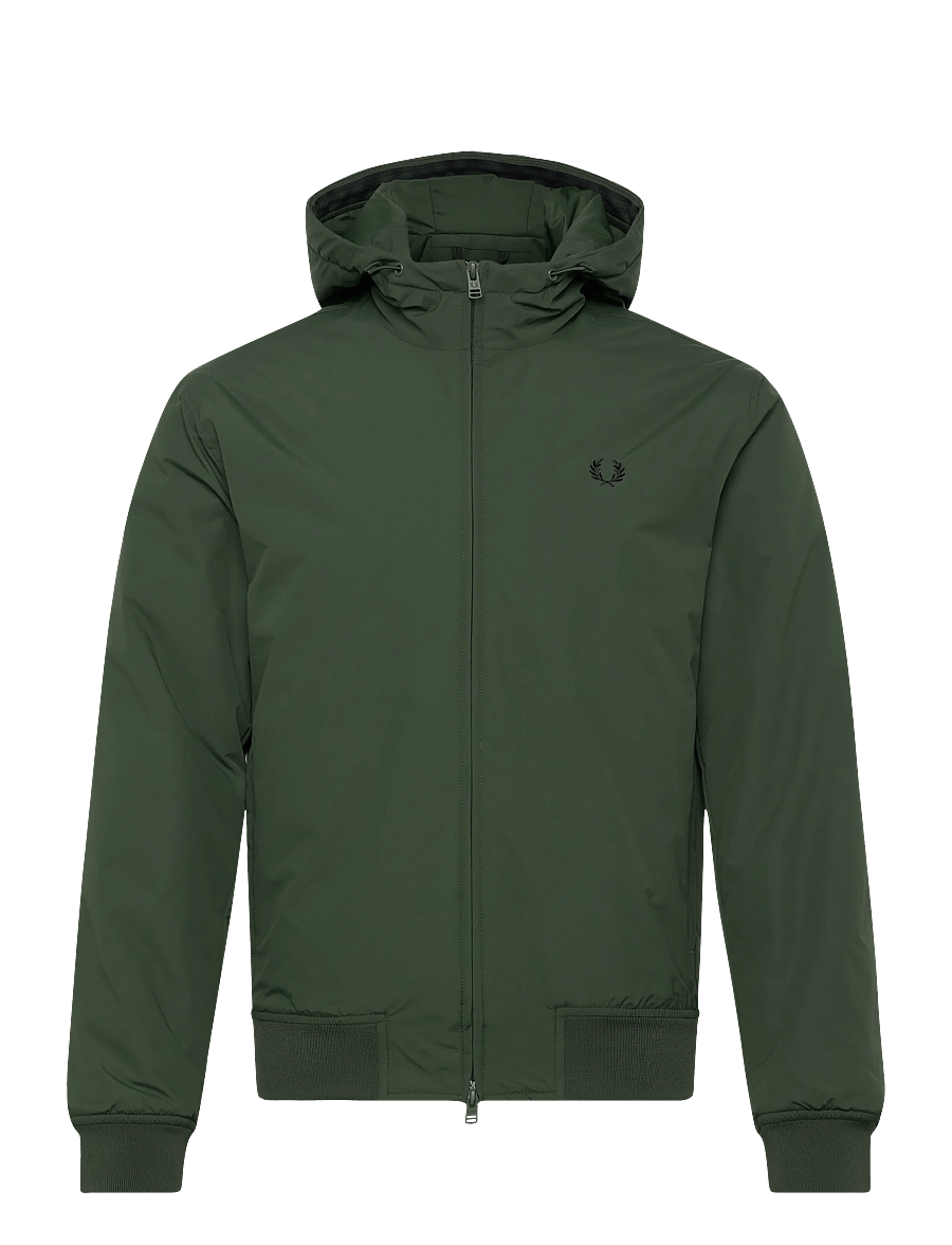 Fred Perry - HOODED BRENTHAM JACKET - vinterjackor - court green - 0