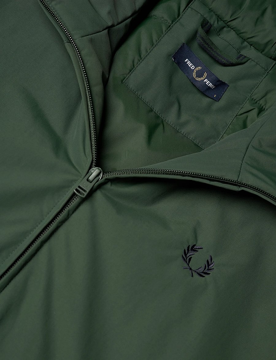Fred Perry - HOODED BRENTHAM JACKET - vinterjackor - court green - 2