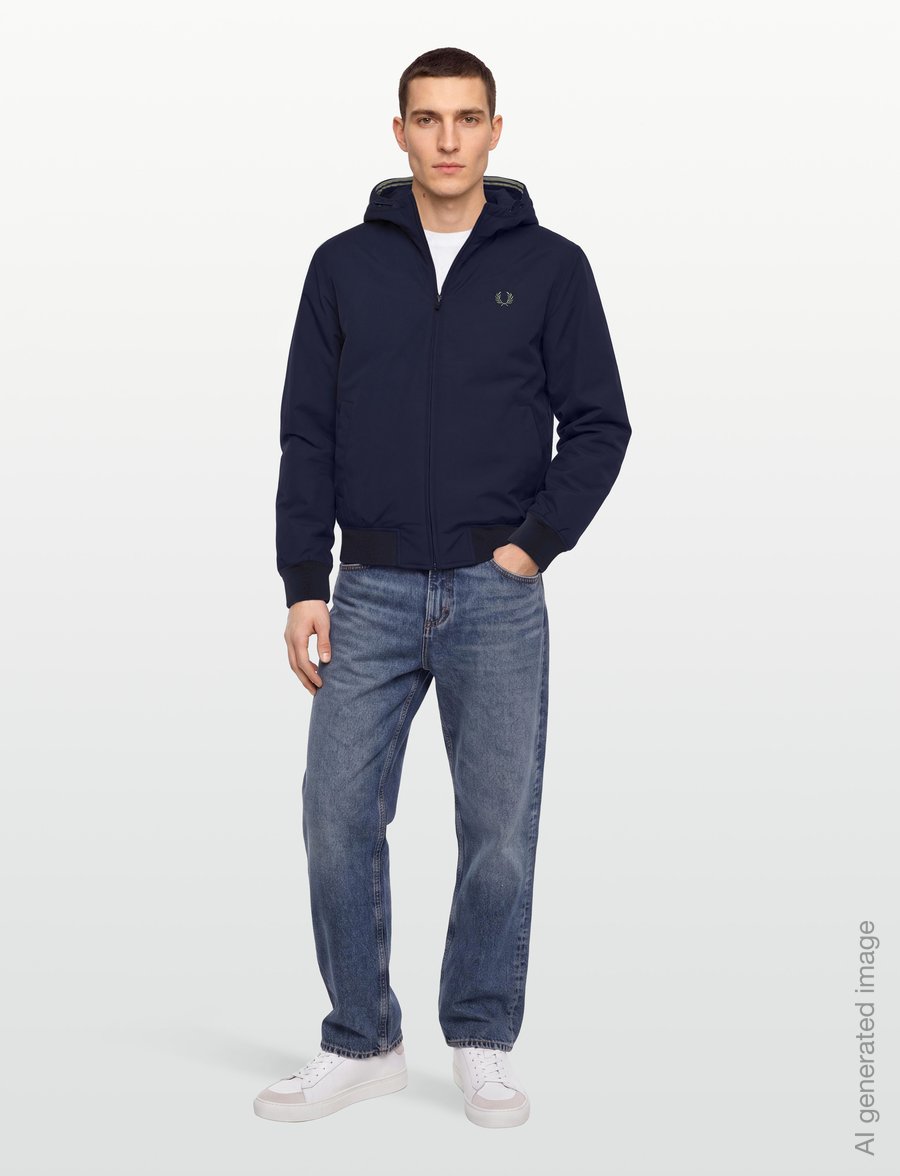Fred Perry - HOODED BRENTHAM JACKET - winterjassen - dark airforce - 0