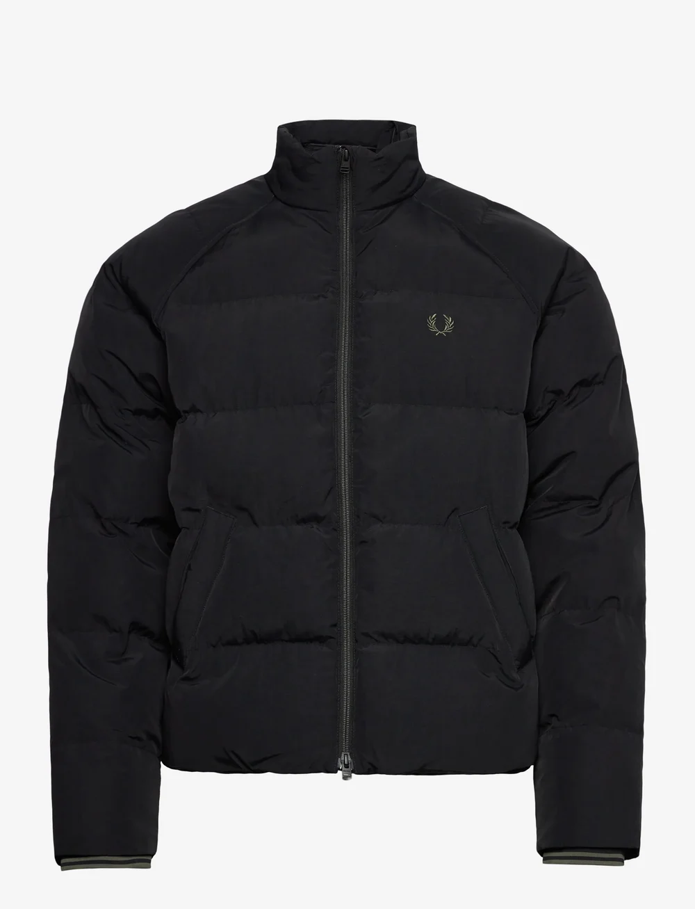 Fred Perry - RAGLAN SLEEVE PADDED JKT - gefütterte jacken - black - 0