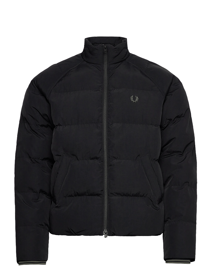 Fred Perry - RAGLAN SLEEVE PADDED JACKET - daunenjacken - black - 0
