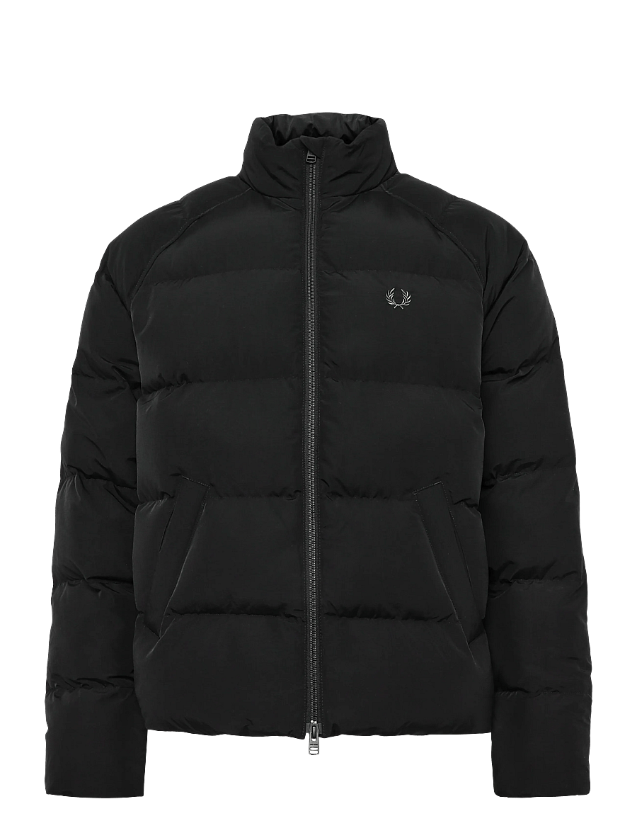 Fred Perry - RAGLAN SLEEVE PADDED JACKET - daunenjacken - black - 1