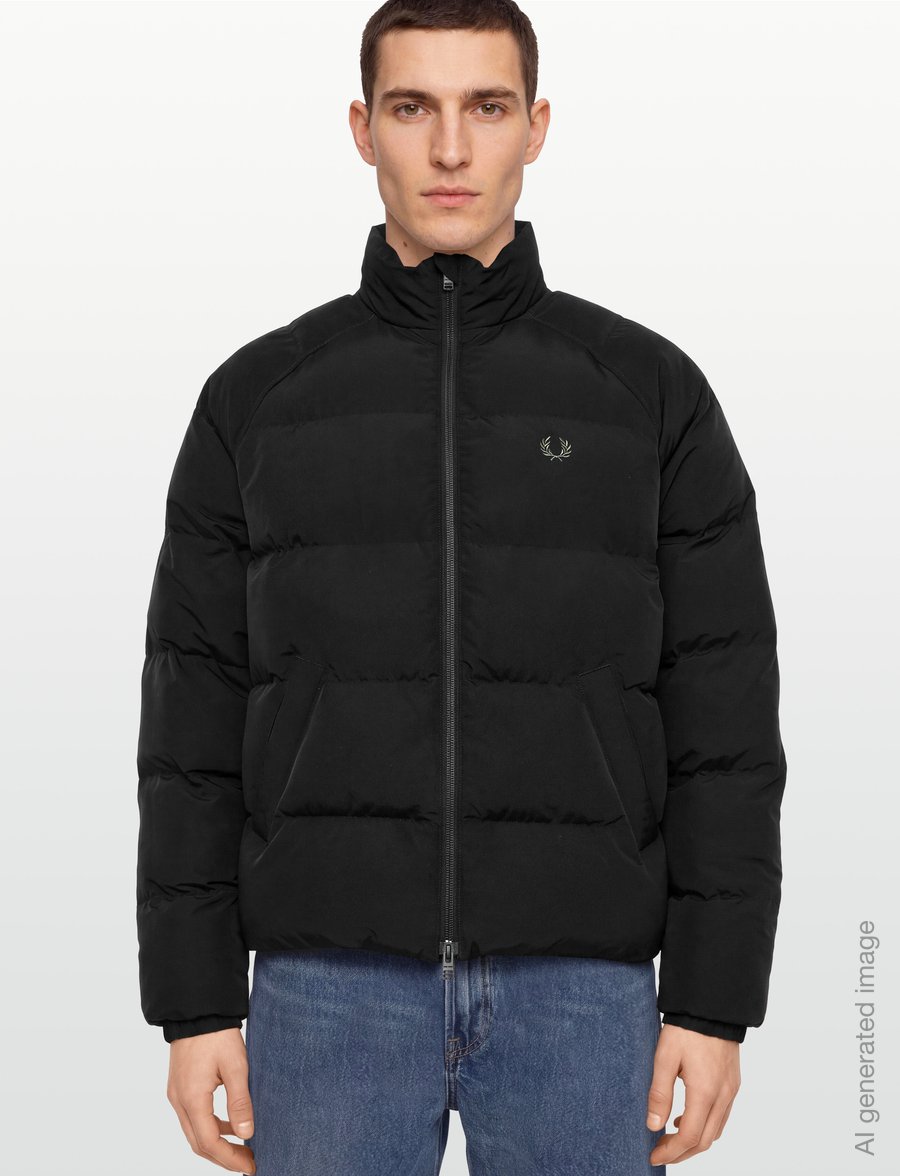 Fred Perry - RAGLAN SLEEVE PADDED JACKET - daunenjacken - black - 3