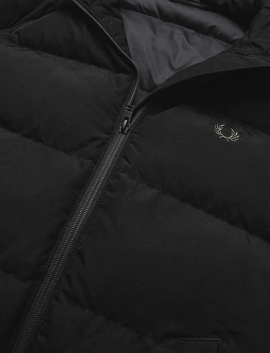 Fred Perry - RAGLAN SLEEVE PADDED JACKET - daunenjacken - black - 5