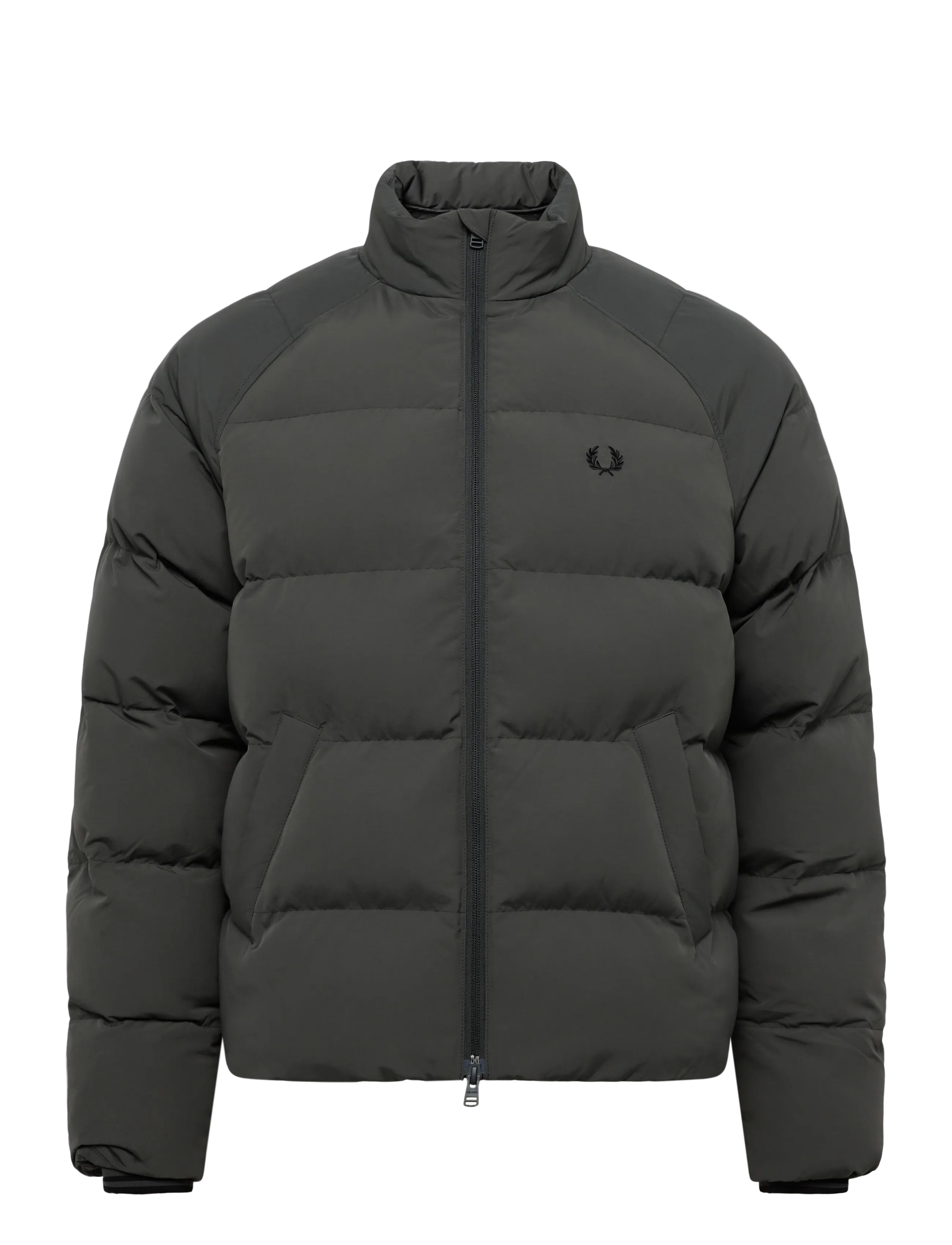 Fred Perry RAGLAN SLEEVE PADDED JACKET - Jakker - FIELD GREEN / khaki/green