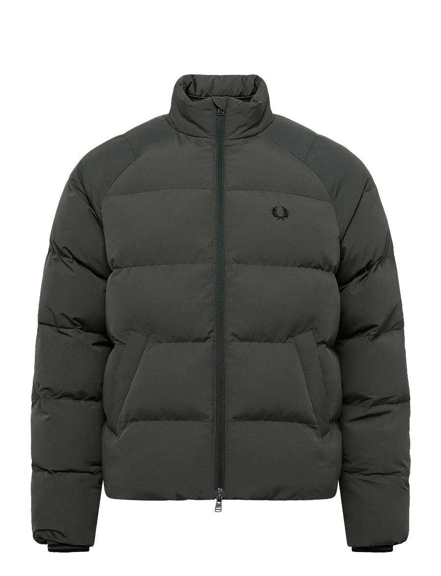 Fred Perry - RAGLAN SLEEVE PADDED JACKET - daunenjacken - field green - 1