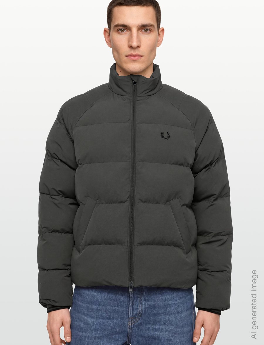 Fred Perry - RAGLAN SLEEVE PADDED JACKET - daunenjacken - field green - 3