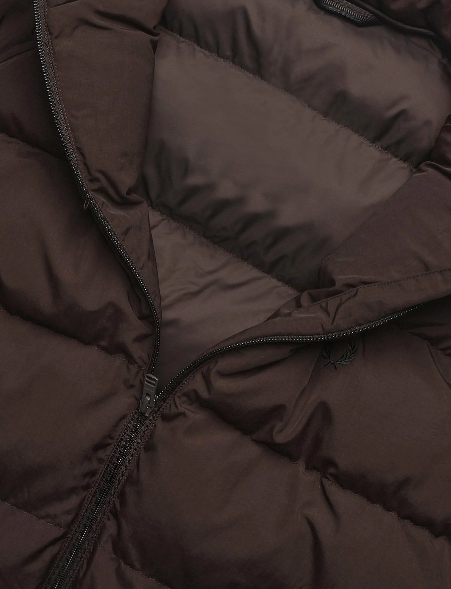 Fred Perry - RAGLAN SLEEVE PADDED JACKET - dunjakker - rich brown - 4