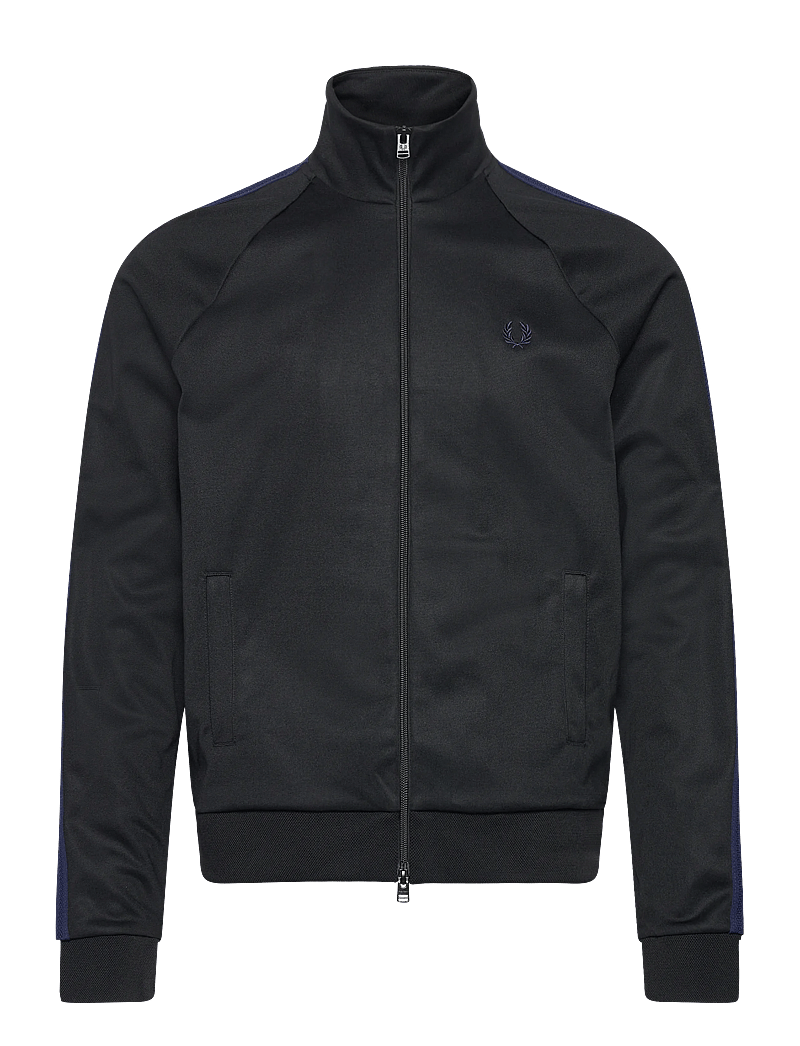 Fred Perry - MESH TAPED TRACK JKT - collegepaidat - black - 0