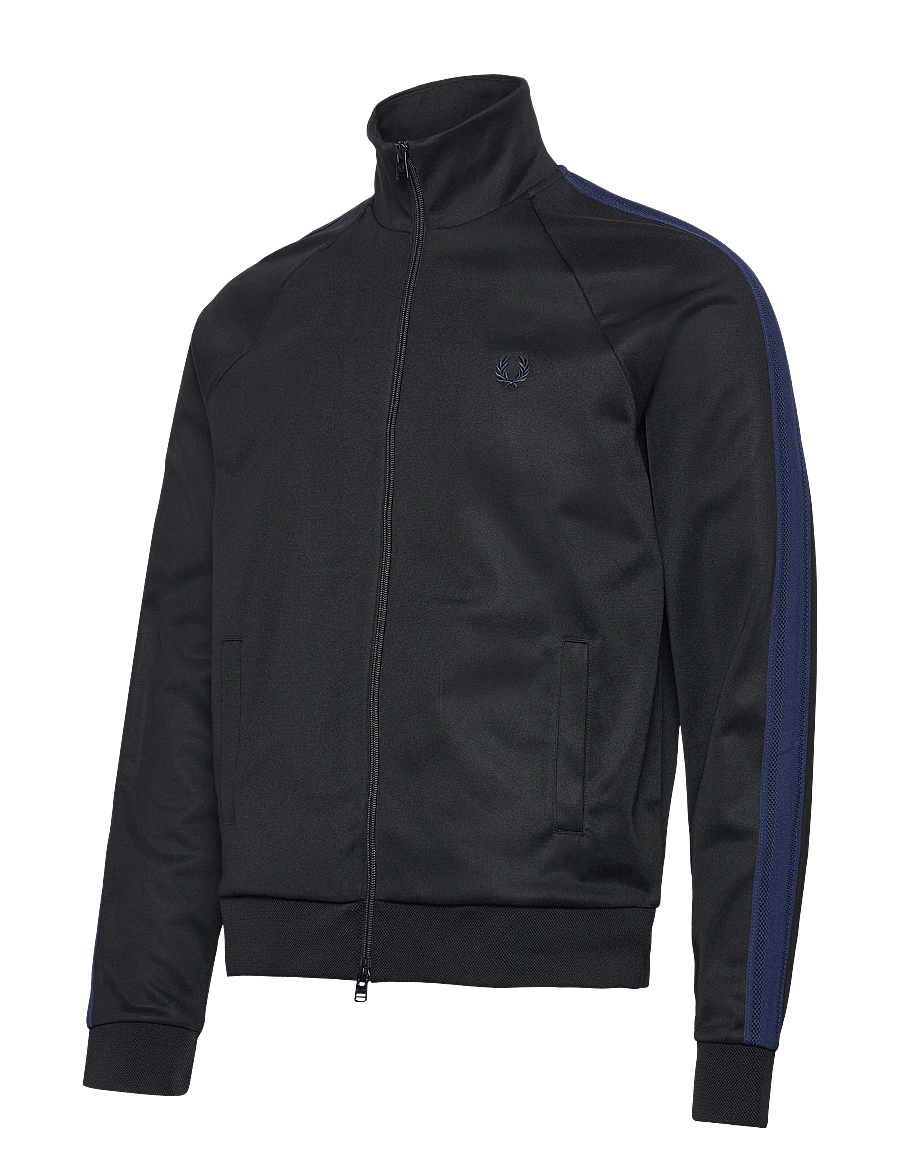 Fred Perry - MESH TAPED TRACK JKT - hettupeysur - black - 1