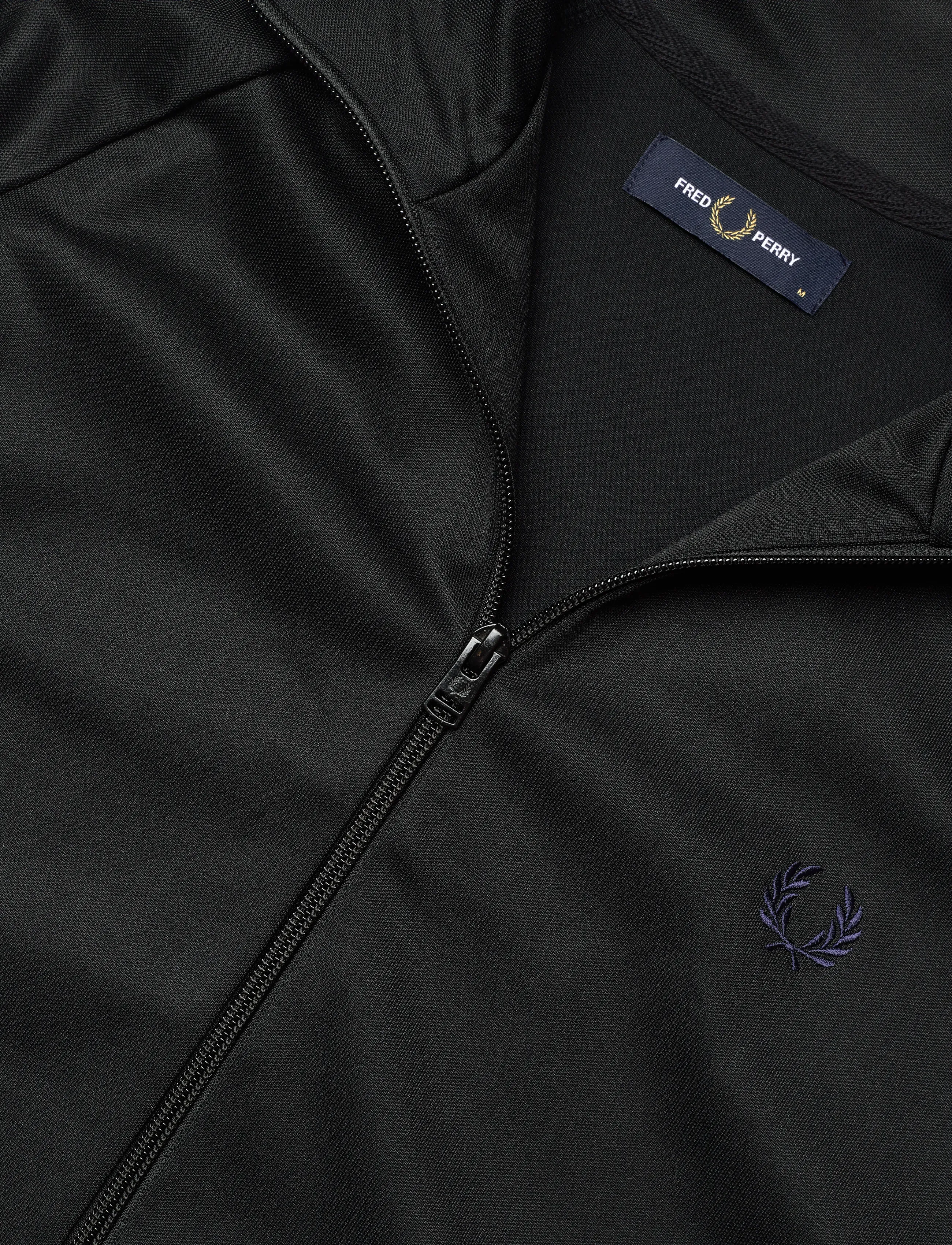 Fred Perry - MESH TAPED TRACK JKT - svetarit - black - 4